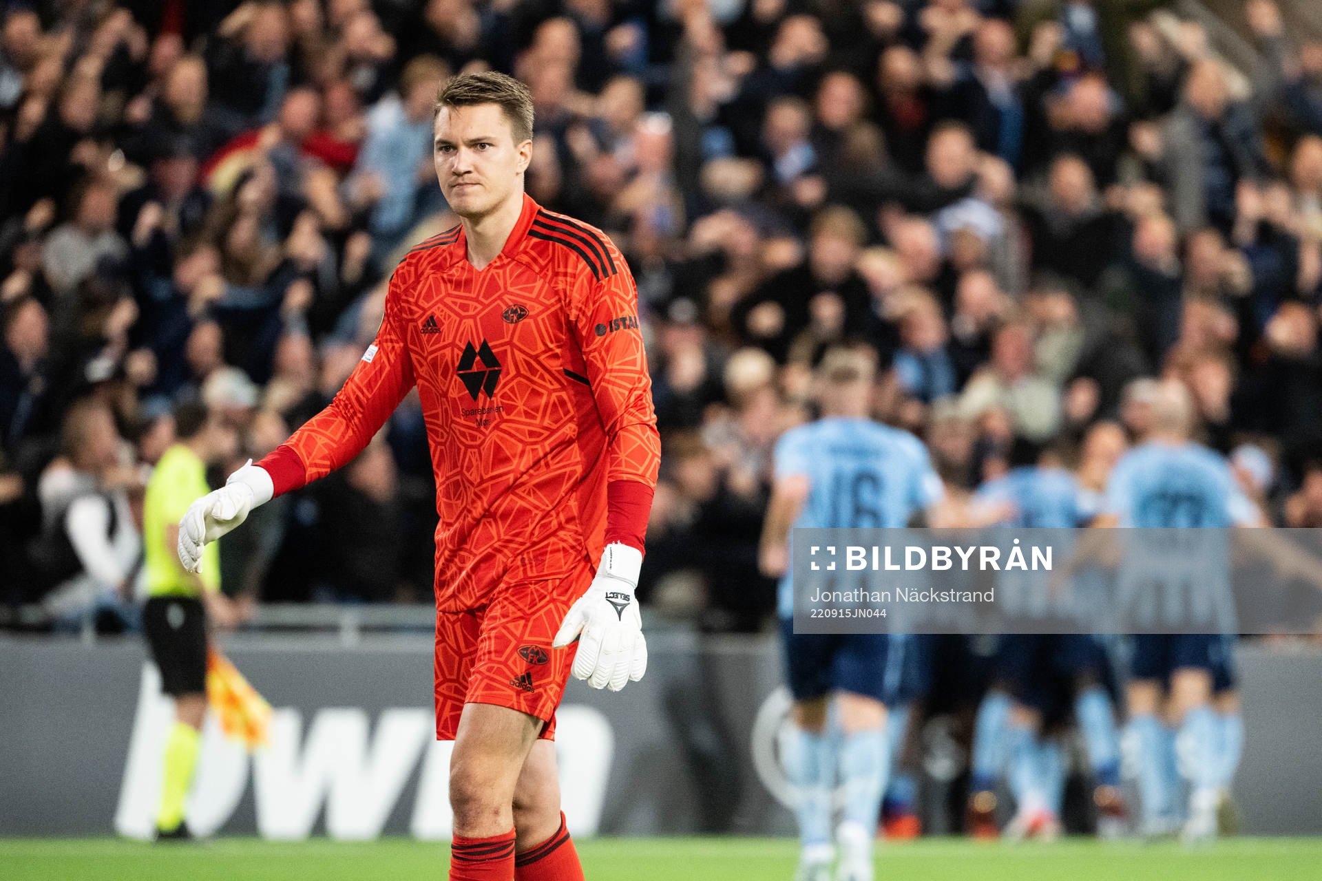 Goalkeeper Jacob Karlstrøm of Molde looks dejected