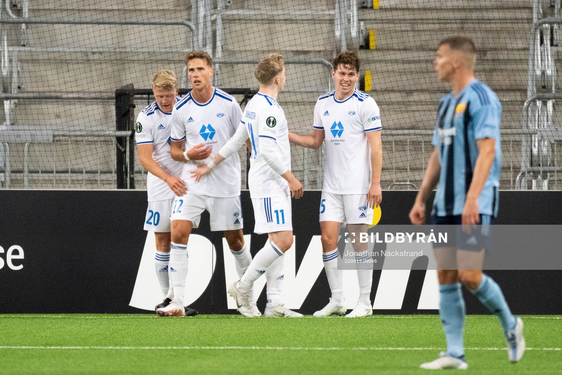 Players of Molde celebrate