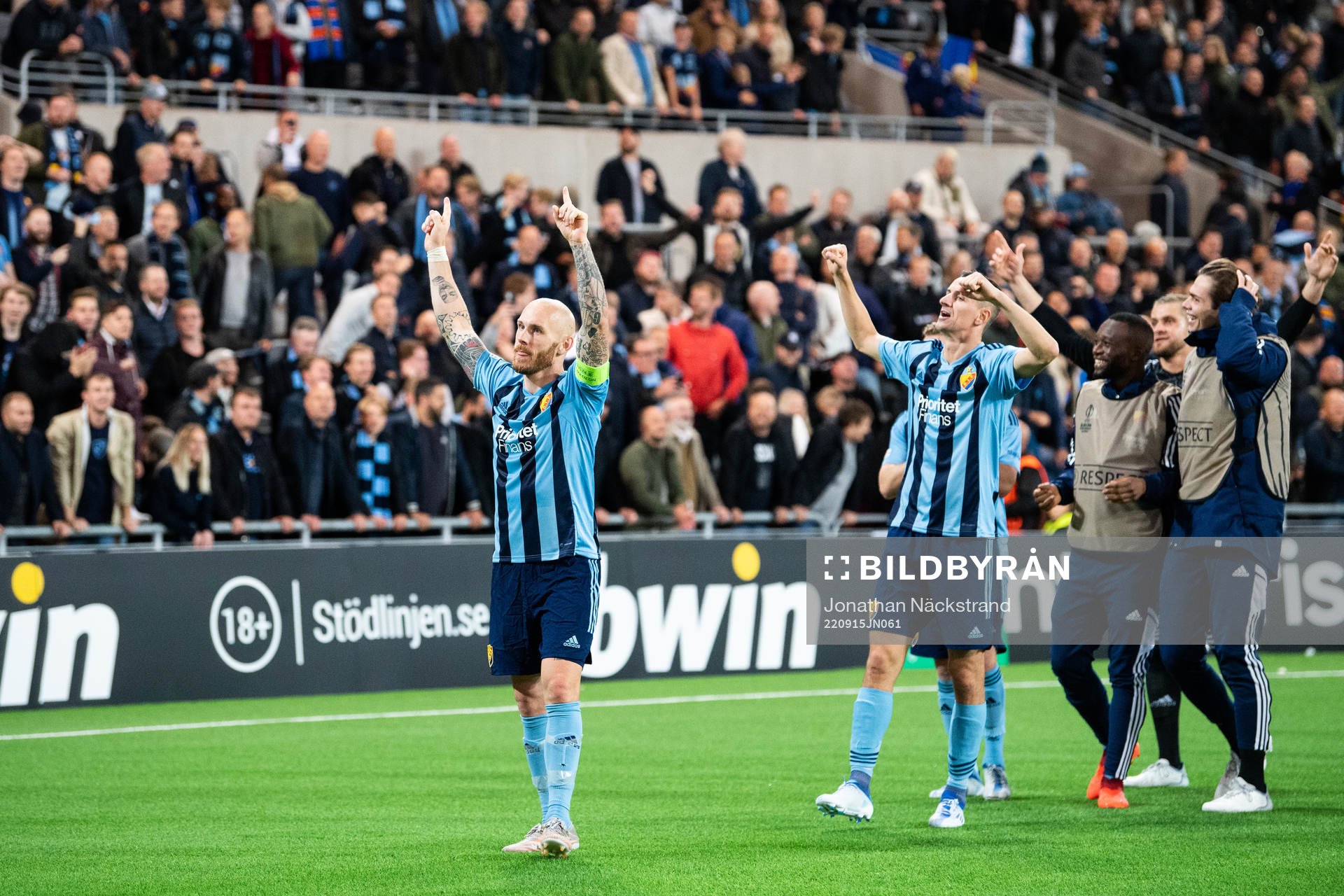 Magnus Eriksson of Djurgården celebrates
