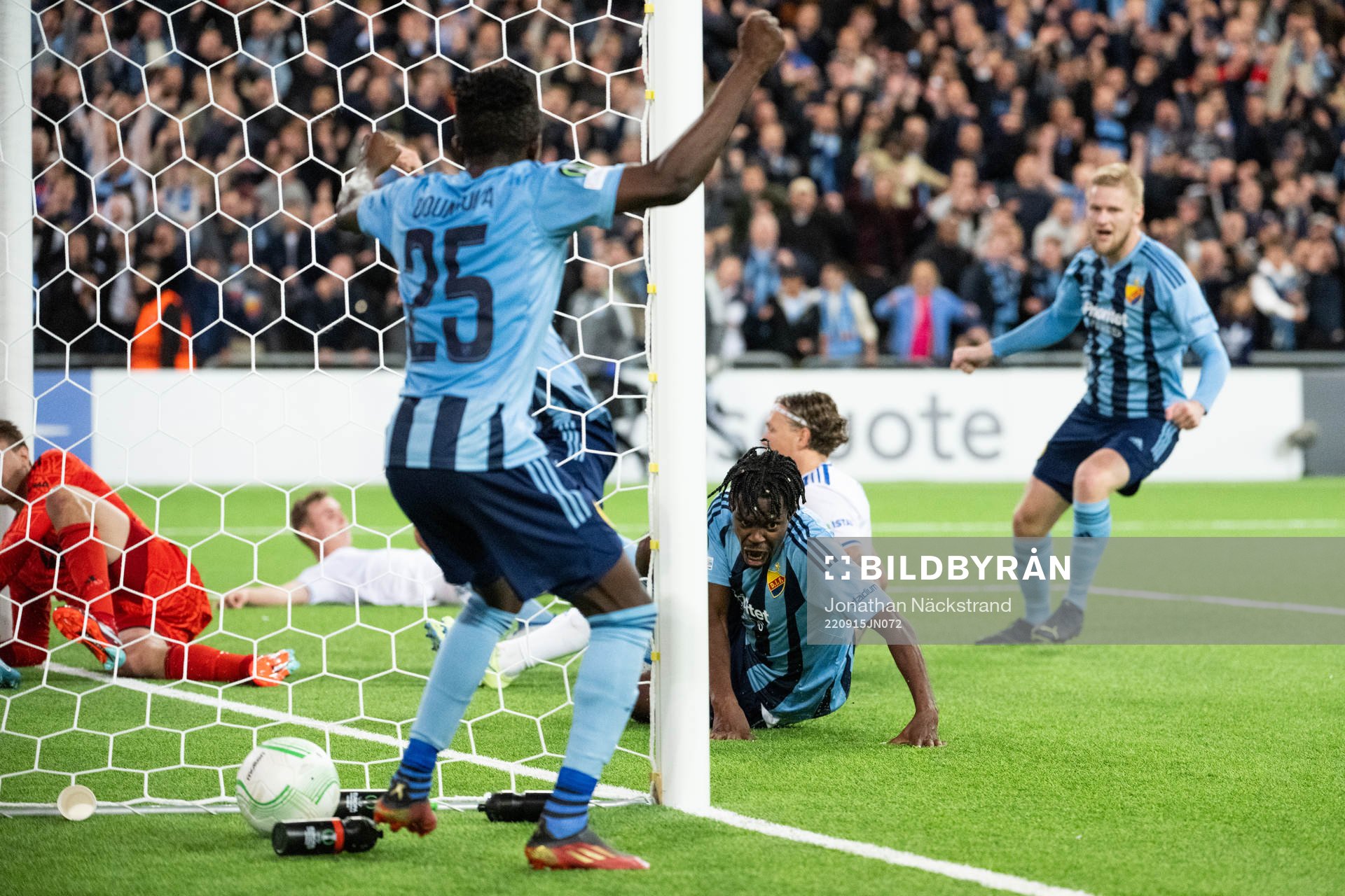 Joel Asoro of Djurgården celebrates