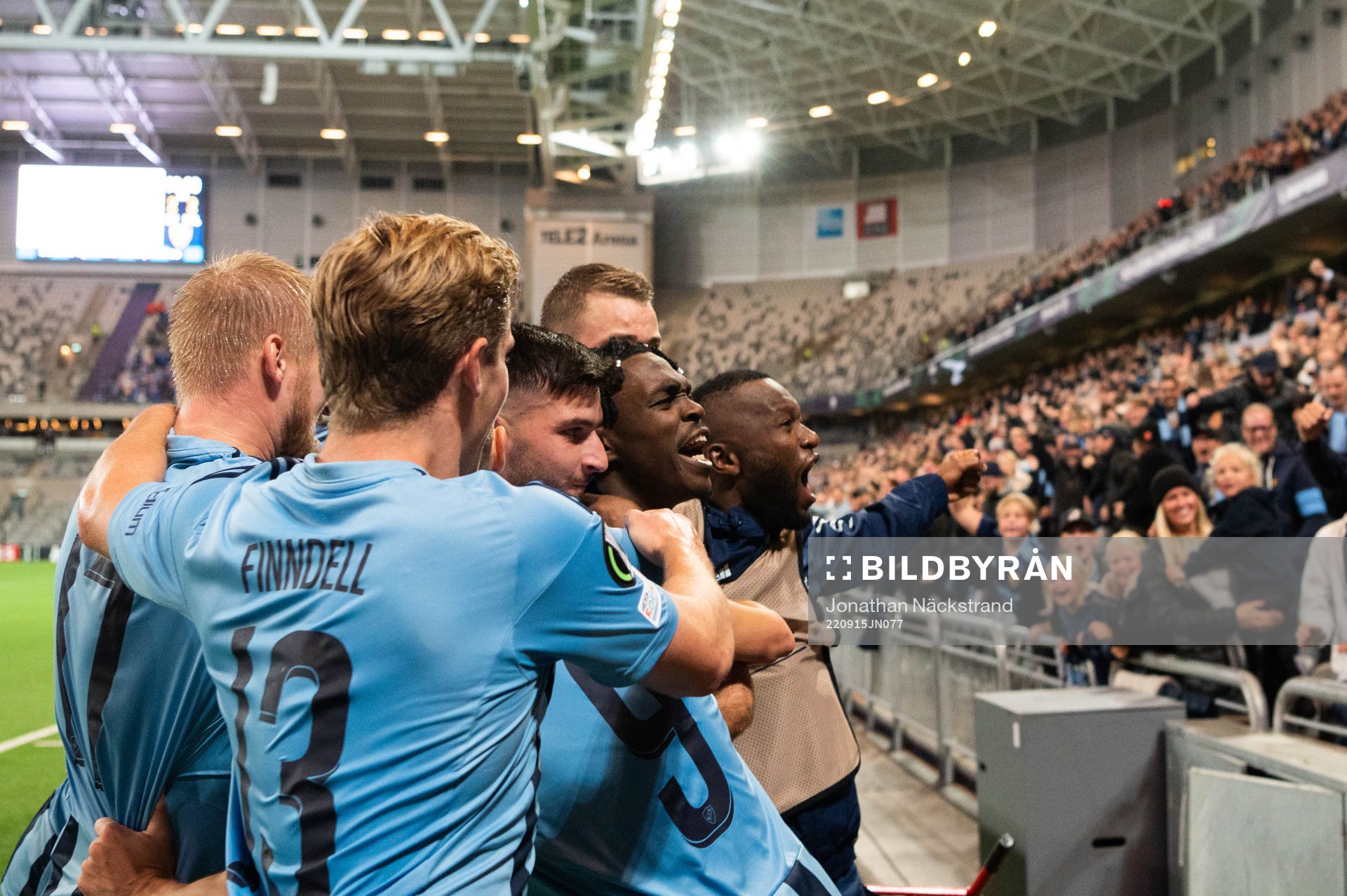 Joel Asoro of Djurgården celebrates