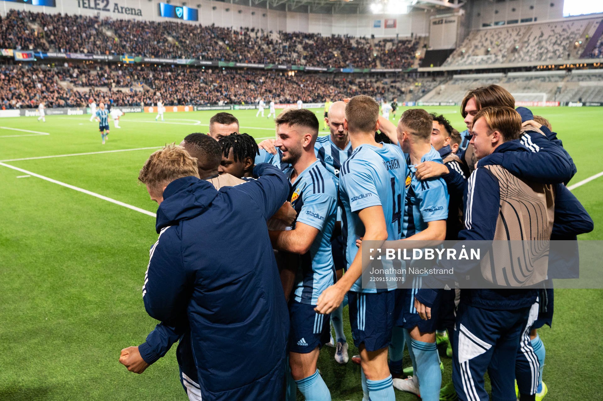 Joel Asoro of Djurgården celebrates