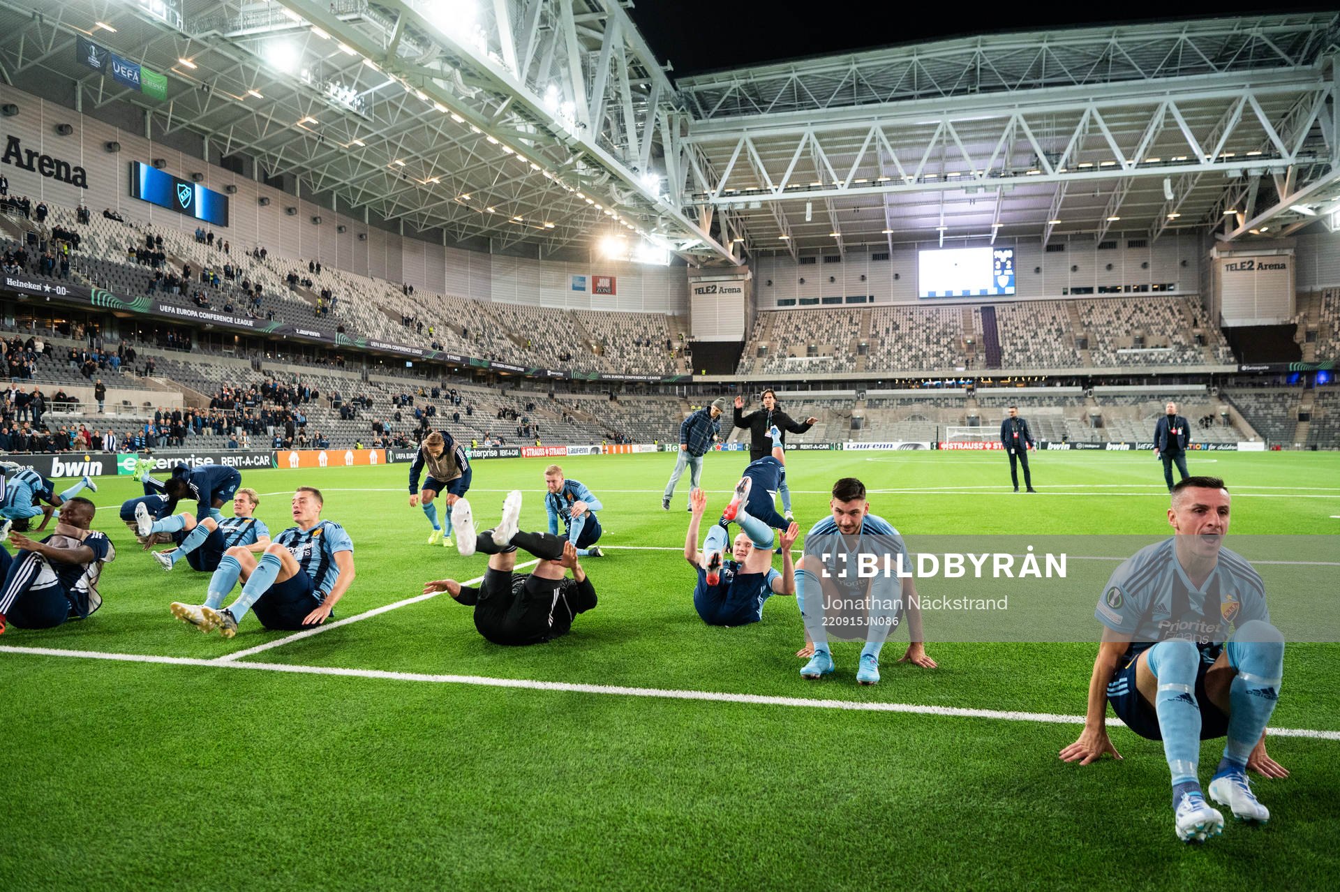 Players of Djurgården celebrate