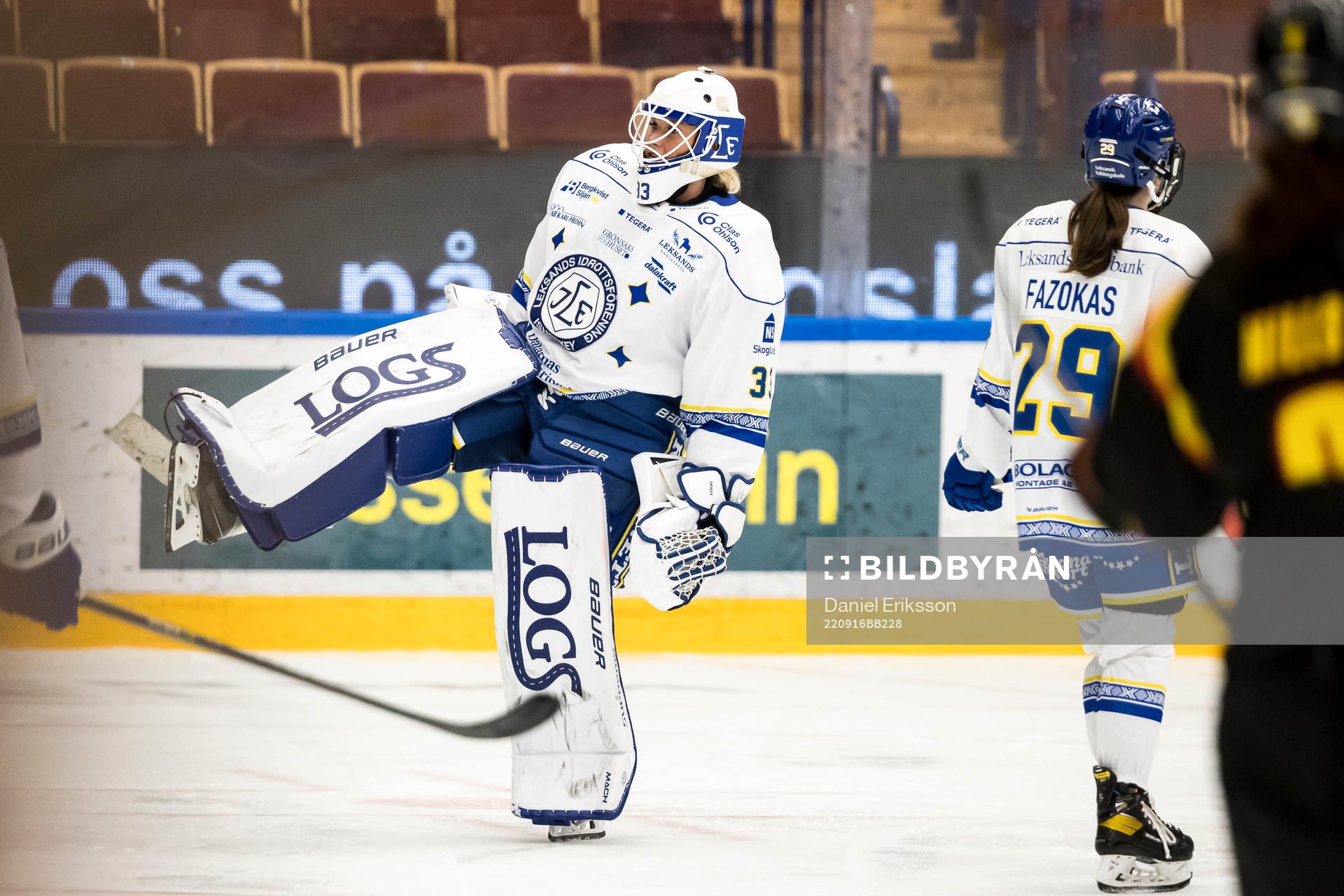 Leksands målvakt Amanda Johansson