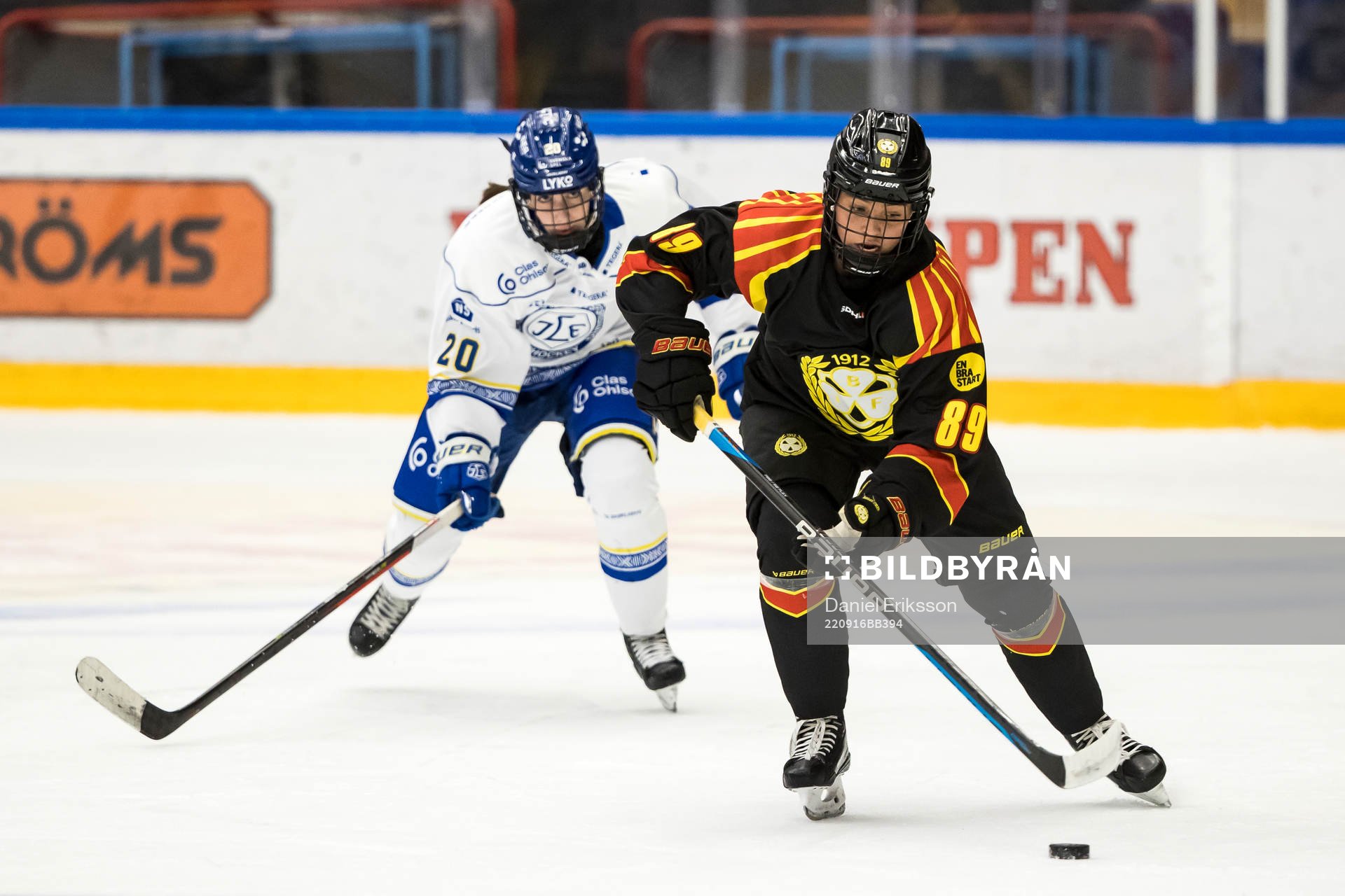 Brynäs Stella Lindell och Leksands Lisa Östrup