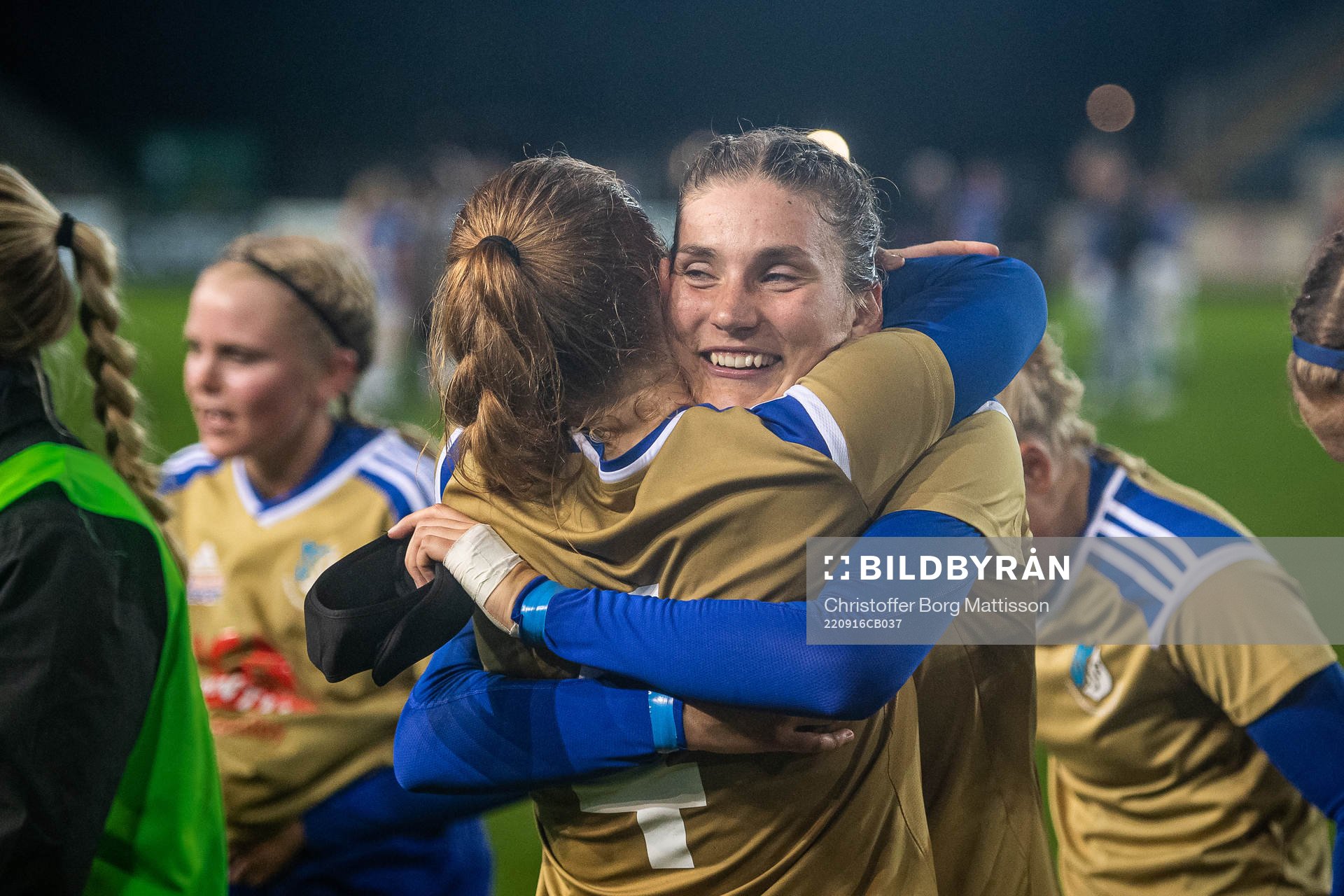 Södra Sandbys Hanna Lundell jublar