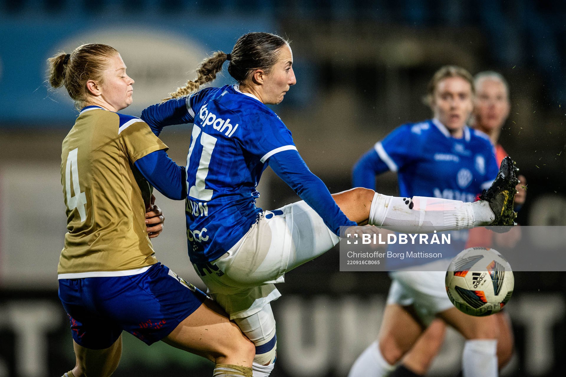 Södra Sandbys Emelie Nilsson och Trelleborgs Tilde Olsson