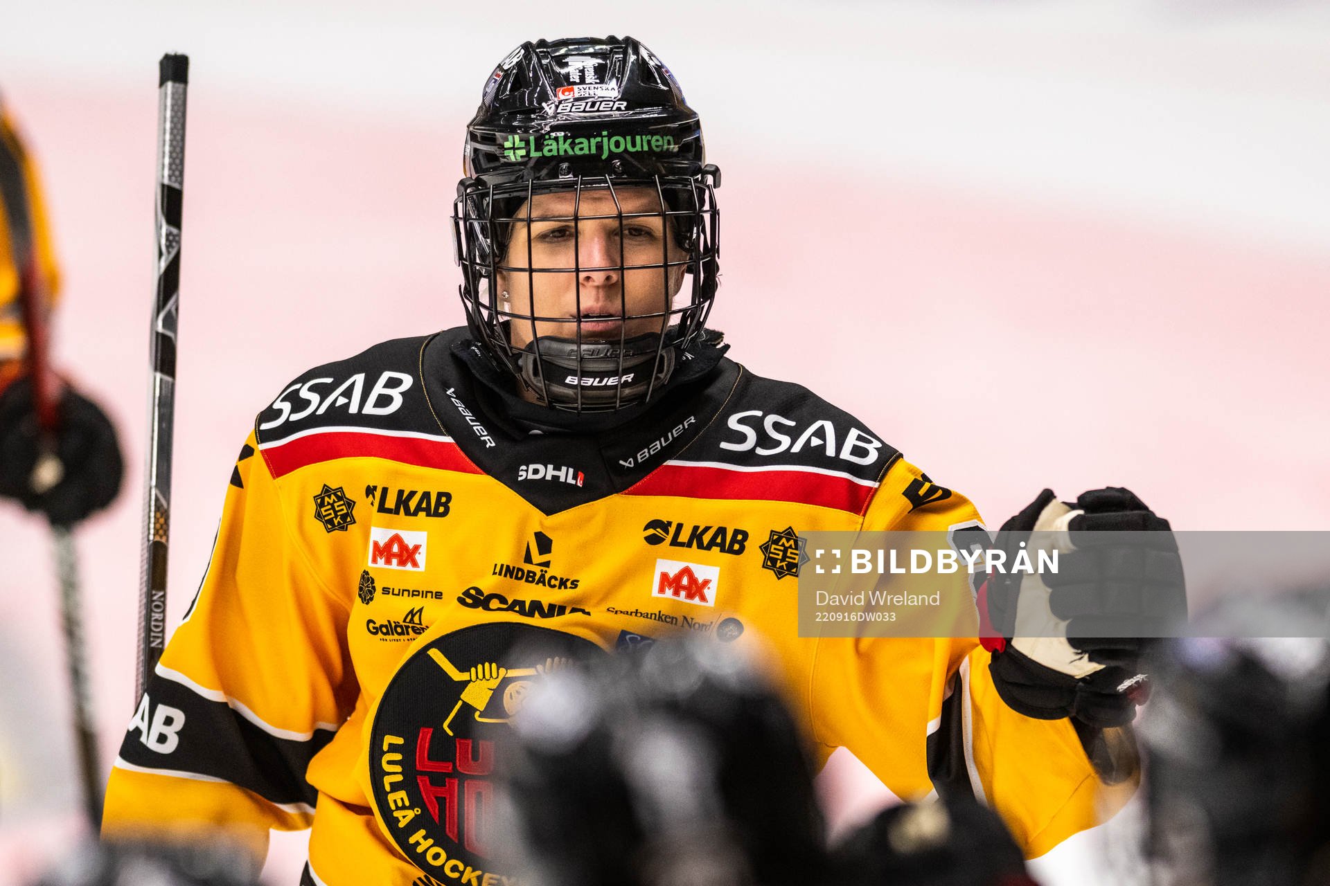 Luleås Emma Nordin jublar