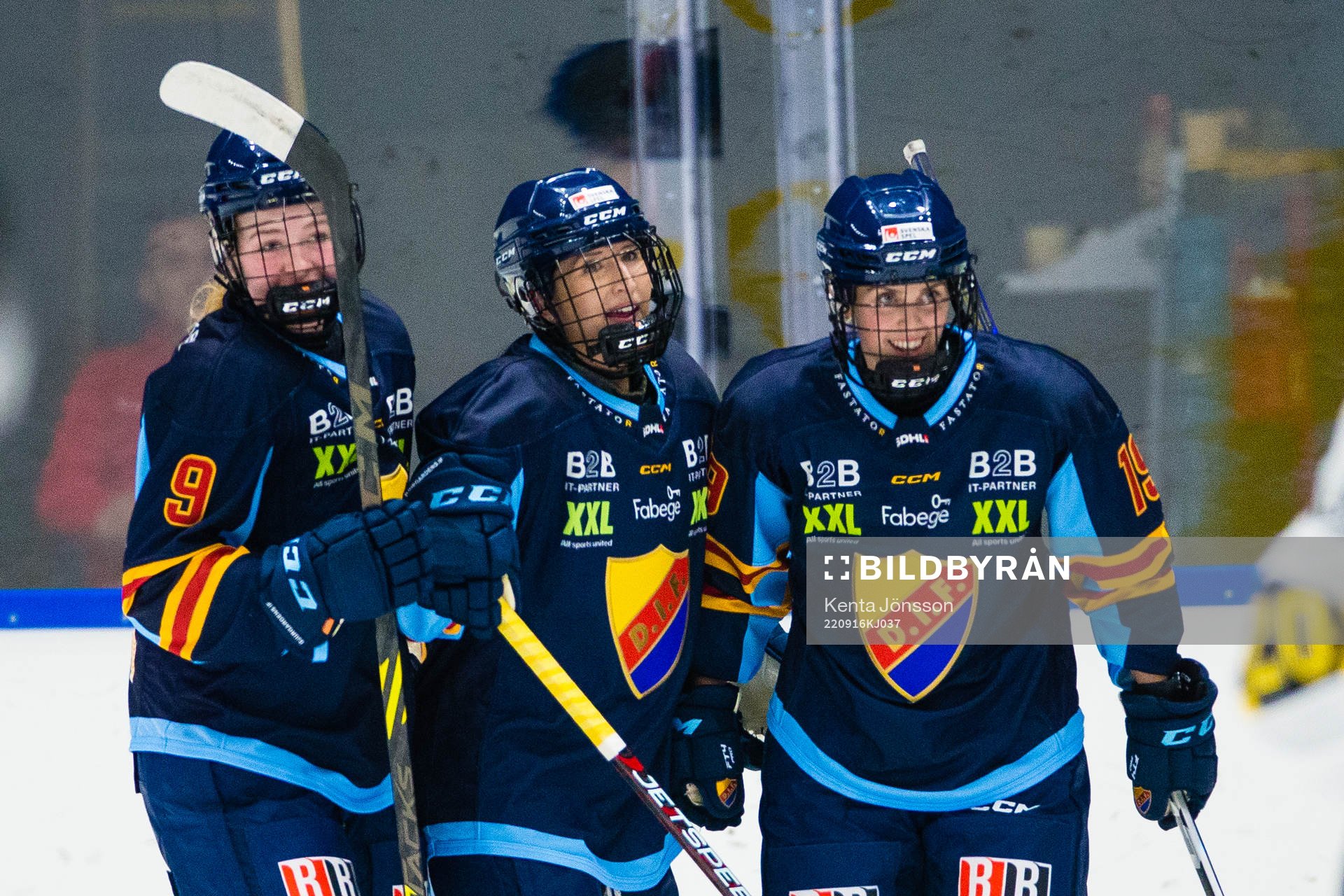 Djurgårdens Fanny Rask jublar