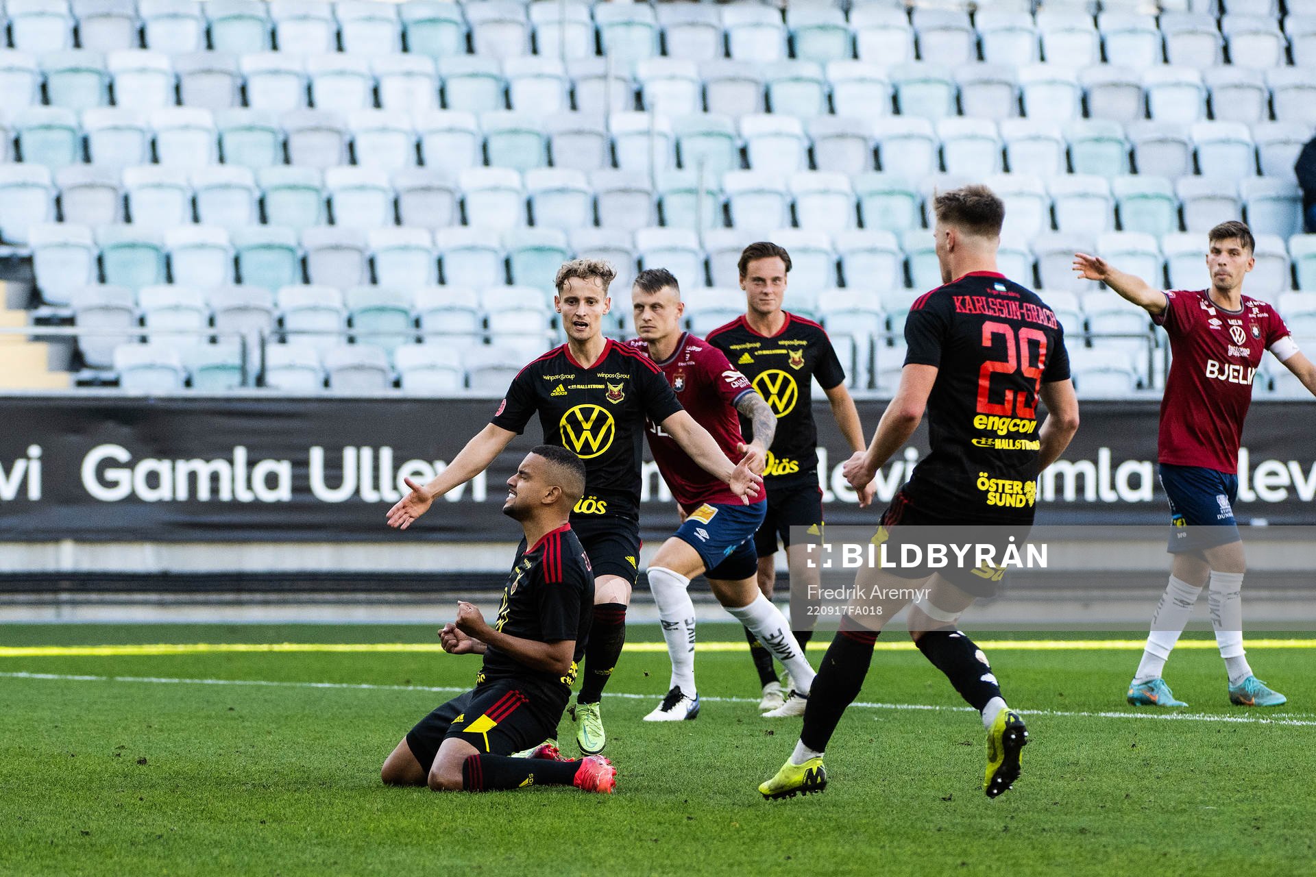 Östersunds Erick Brendon Pinheiro da Silva jublar