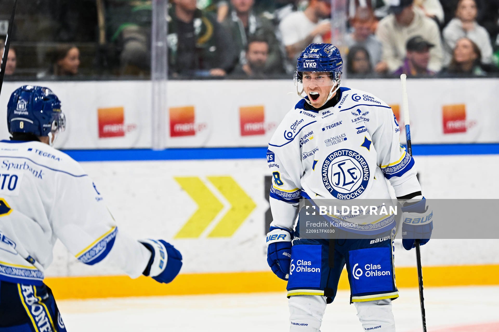 Leksands Justin Kloos jublar