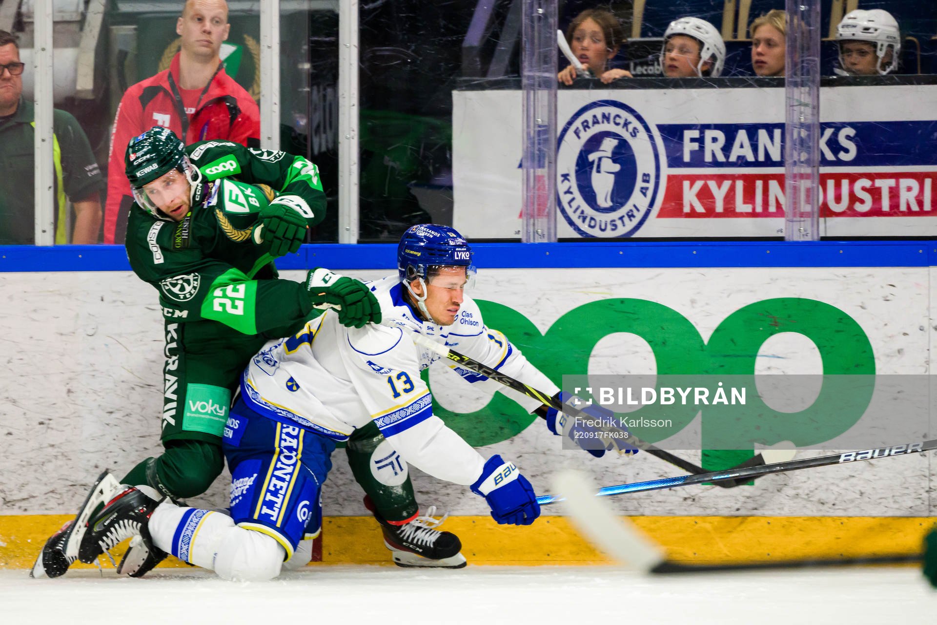 Färjestads Per Åslund och Leksands Jon Knuts