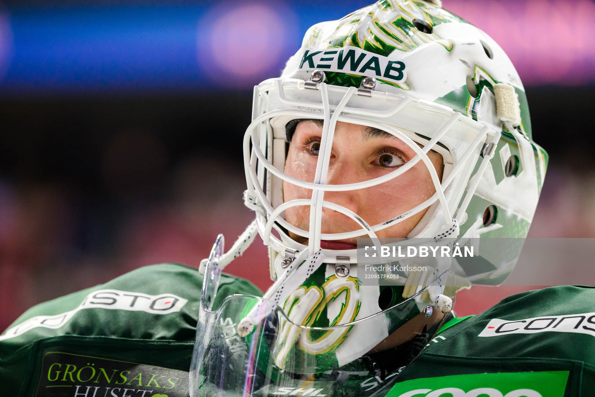 Färjestads målvakt Matthew Tomkins