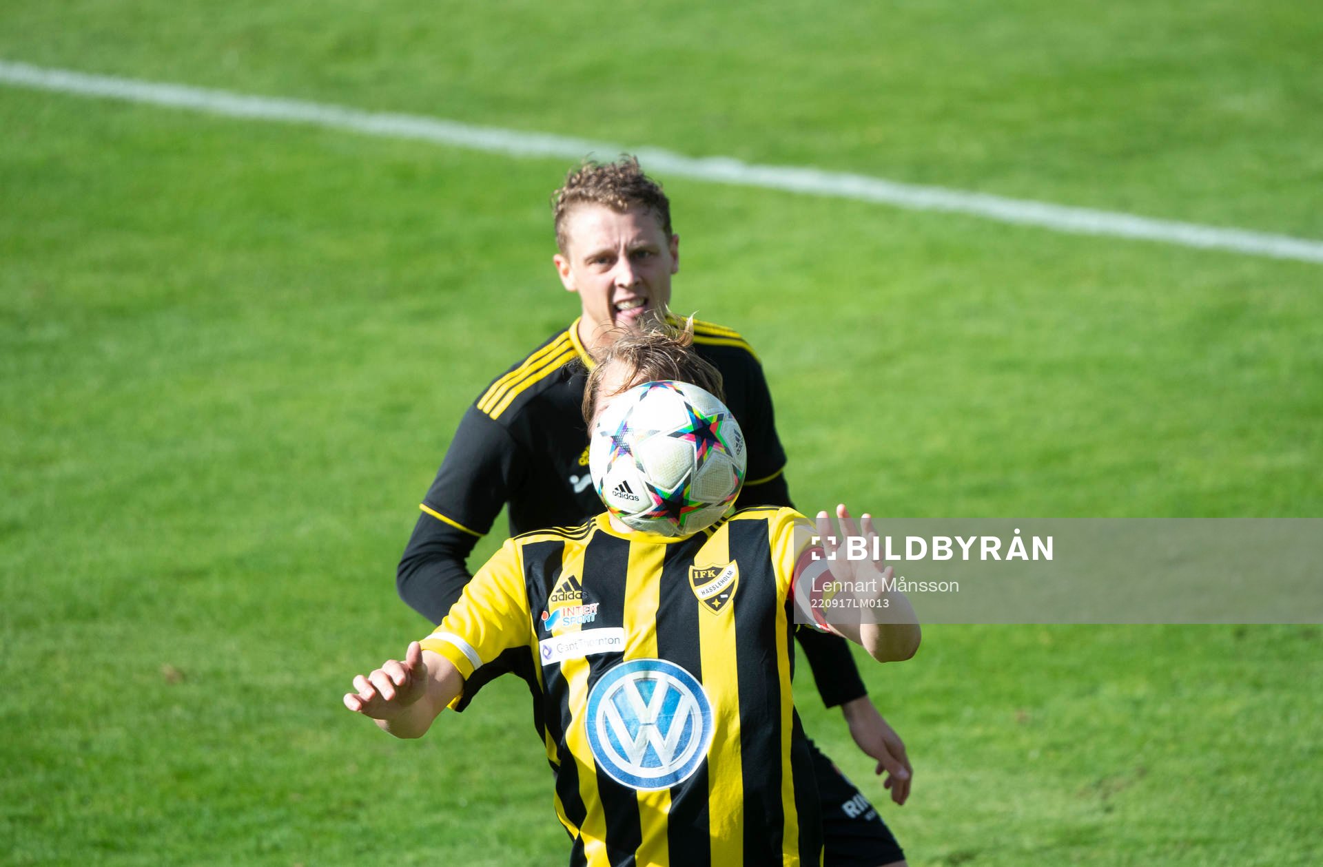 IFK Hässleholms Robin Strömberg i matchen i div. 2 mellan