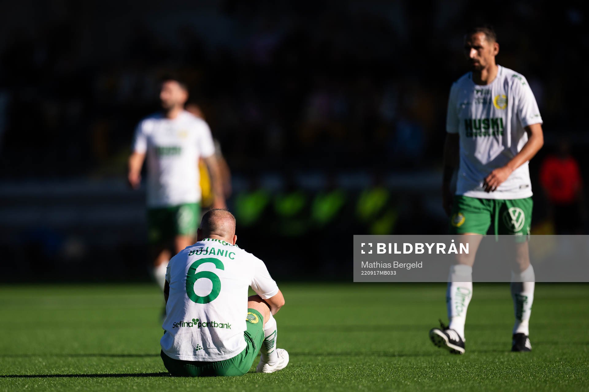 Hammarbys Darijan Bojanic har ont
