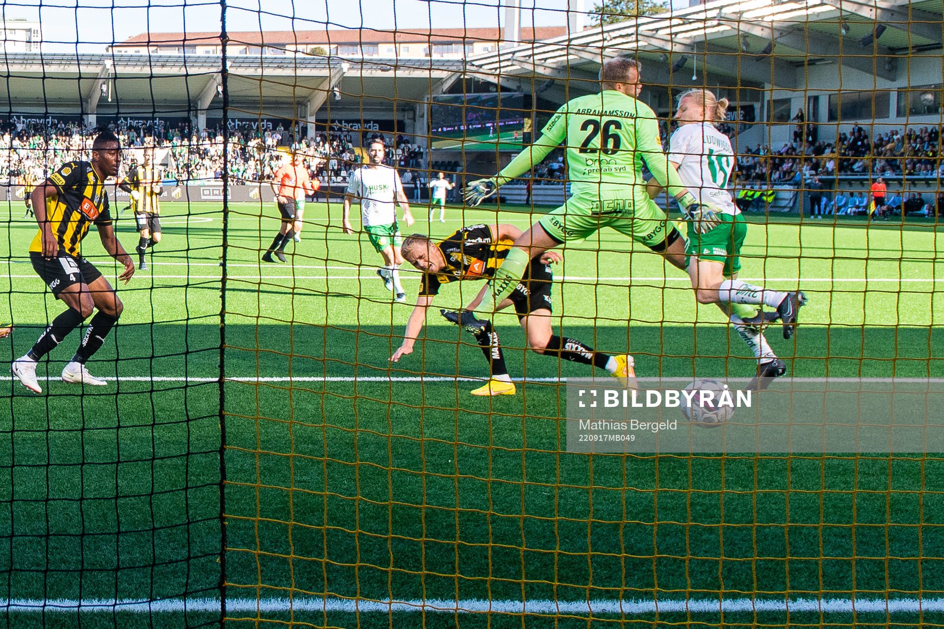 Hammarbys Gustav Ludwigson gör 0-1