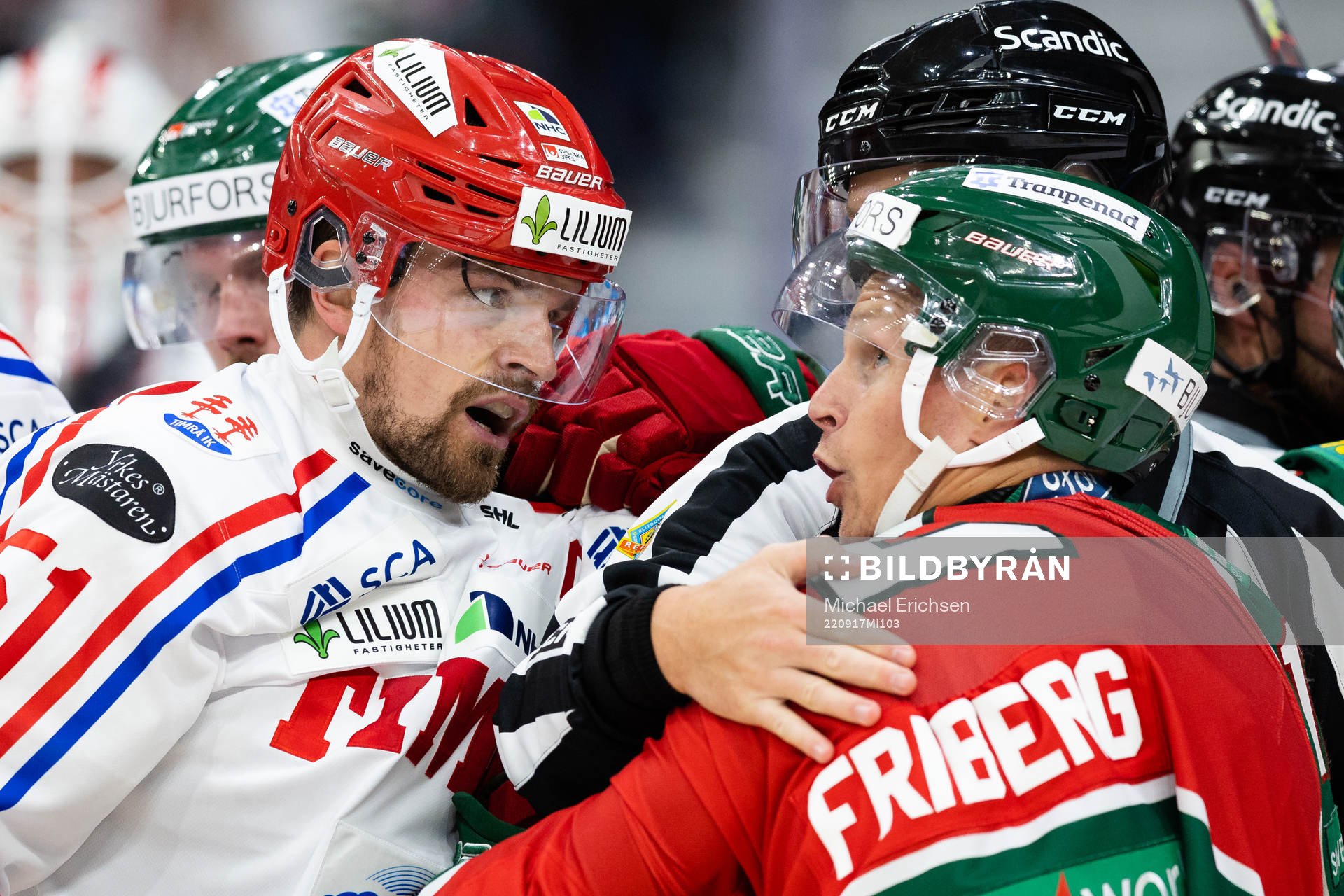 Timrås Anton Lander och Frölundas Max Friberg