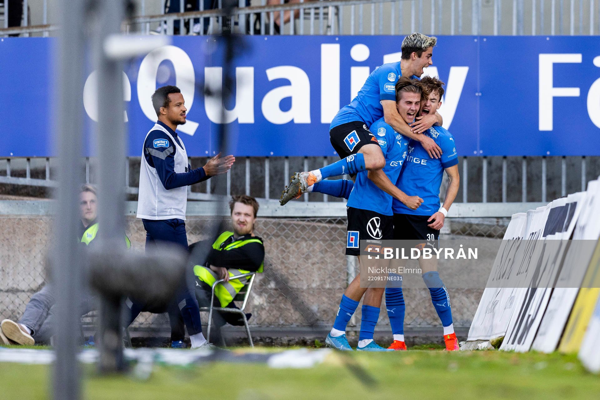 Halmstads Emil Tot Wikström, Erik Ahlstrand och Alexander