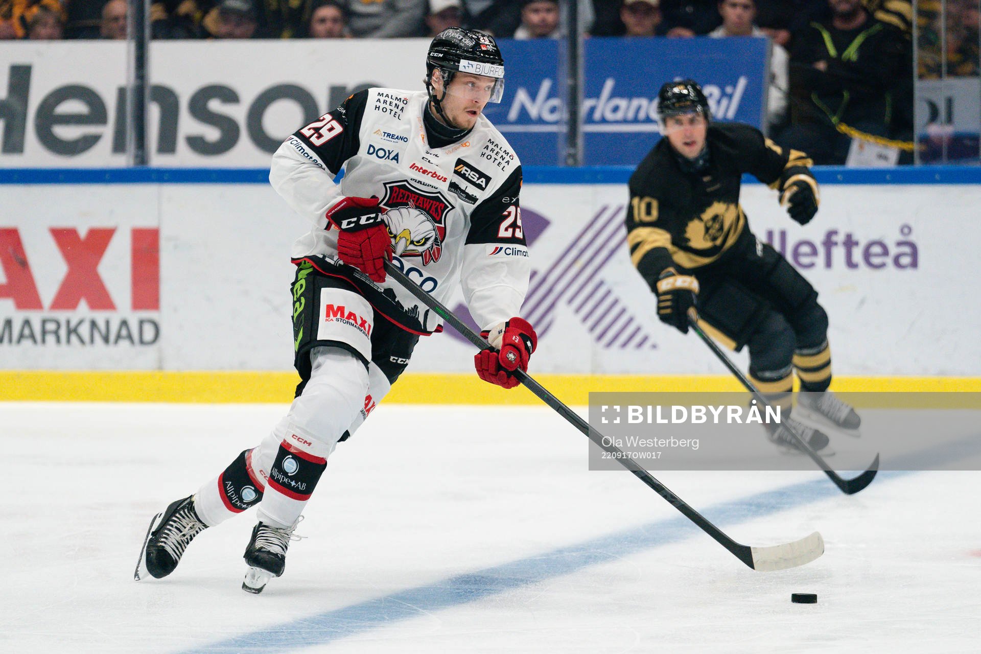 Malmö Redhawks Eric Engstrand och Skellefteås Joakim