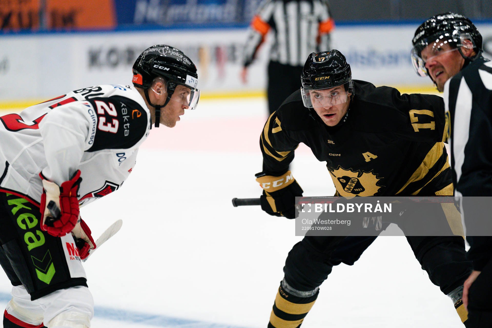 Malmö Redhawks Christoffer Forsberg och Skellefteås Pär