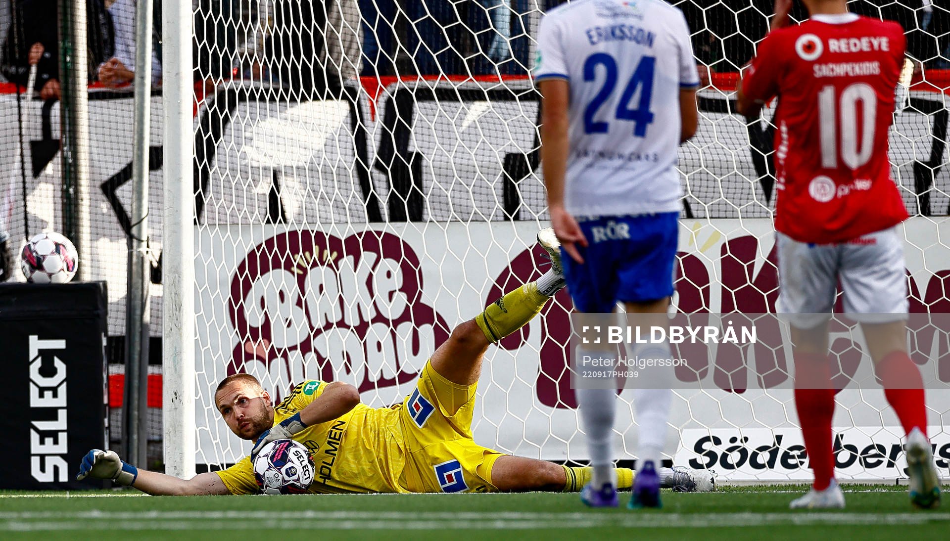 Räddning av IFK Norrköpings målvakt Oscar Jansson