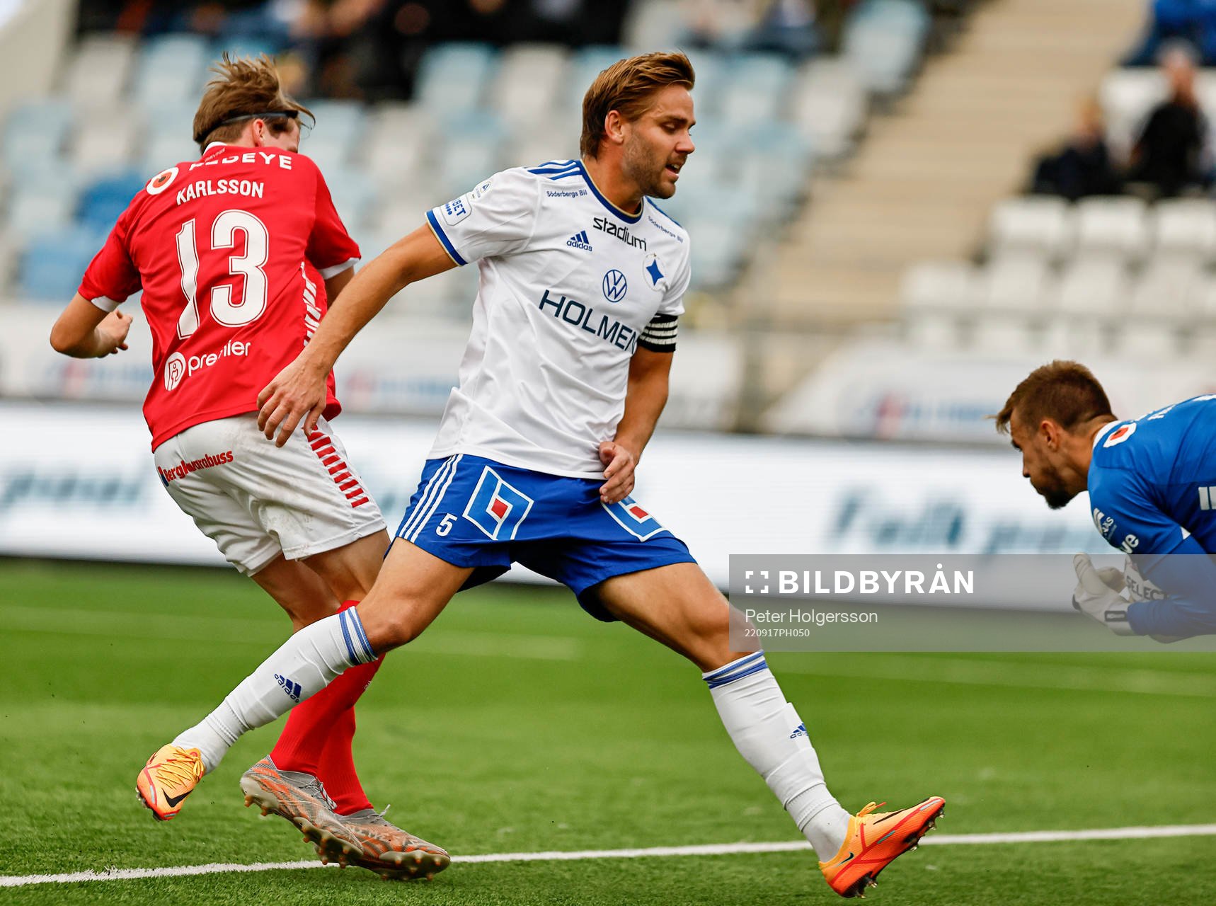 IFK Norrköpings Christoffer Nyman och Kalmars målvakt