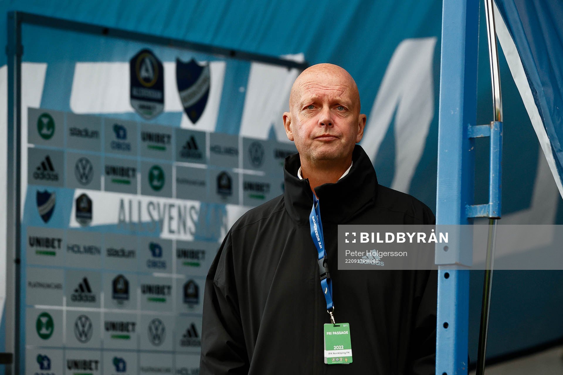 IFK Norrköpings sportchef Tony Martinsson under fotbollsmatchen i Allsvenskan mellan IFK Norrköping och Kalmar den 17 september 2022 i Norrköping.