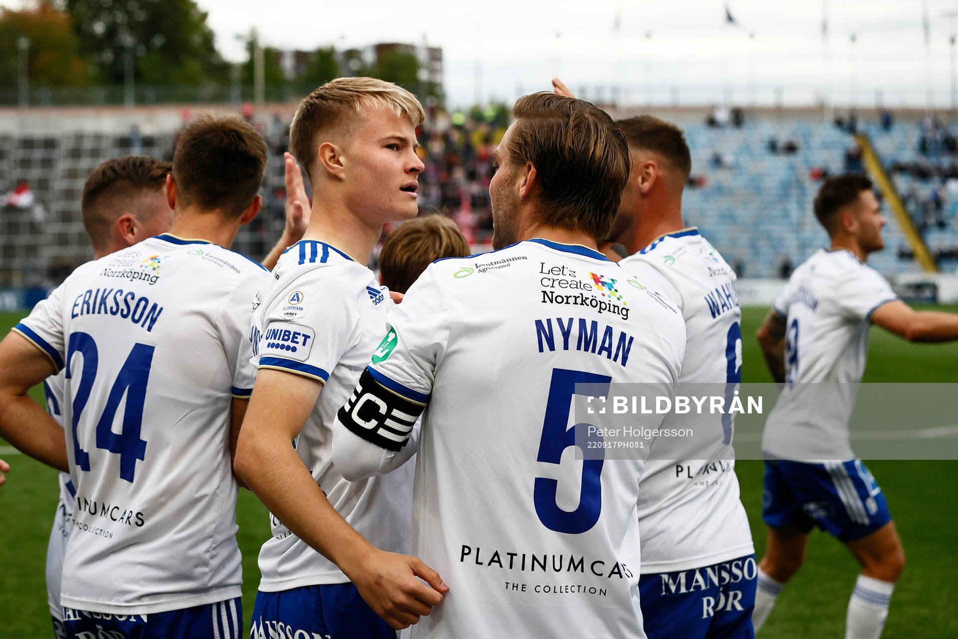 IFK Norrköpings Andri Lucas Gudjohnsen jublar