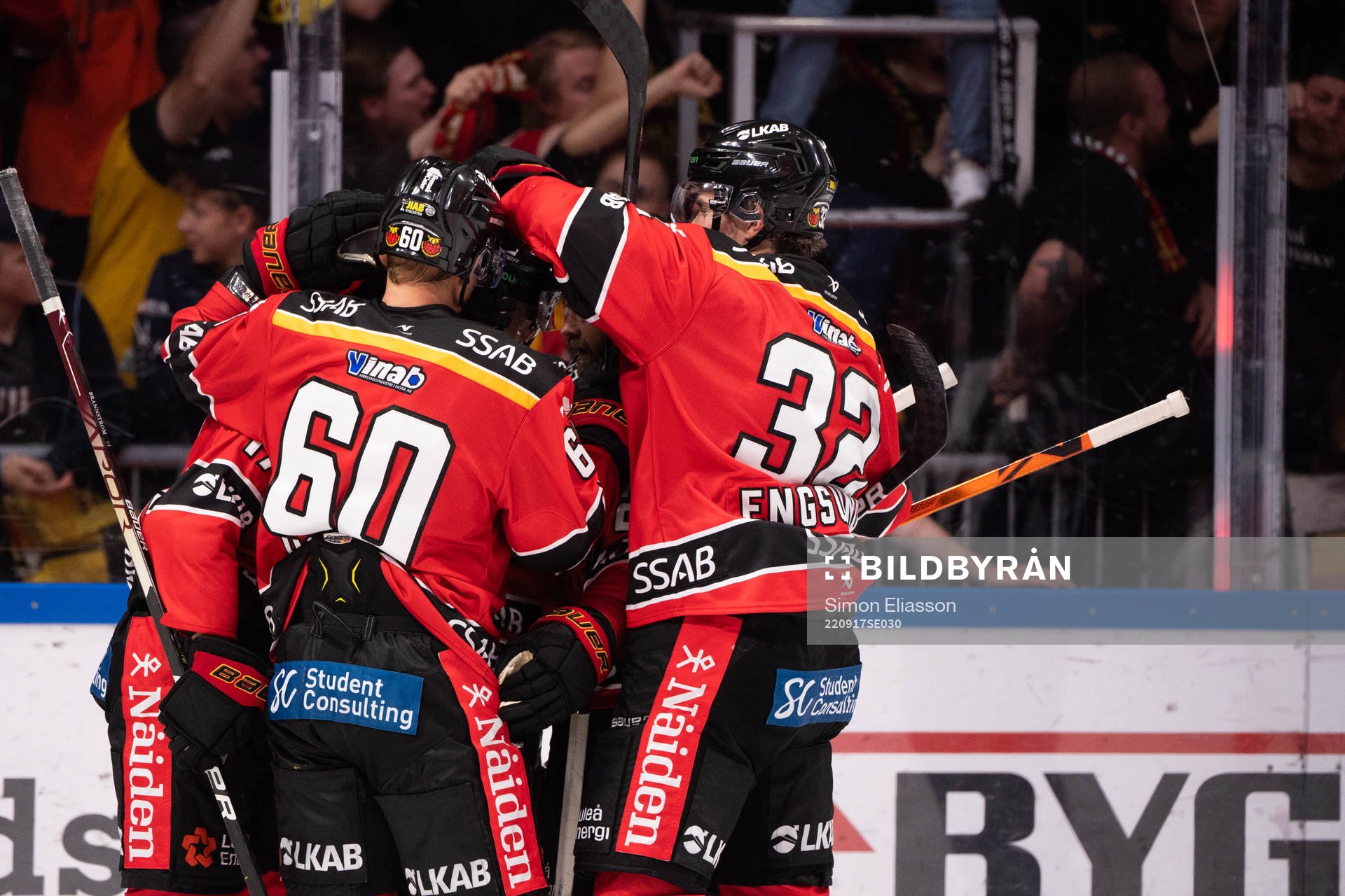 Luleås Isac Brännström jublar