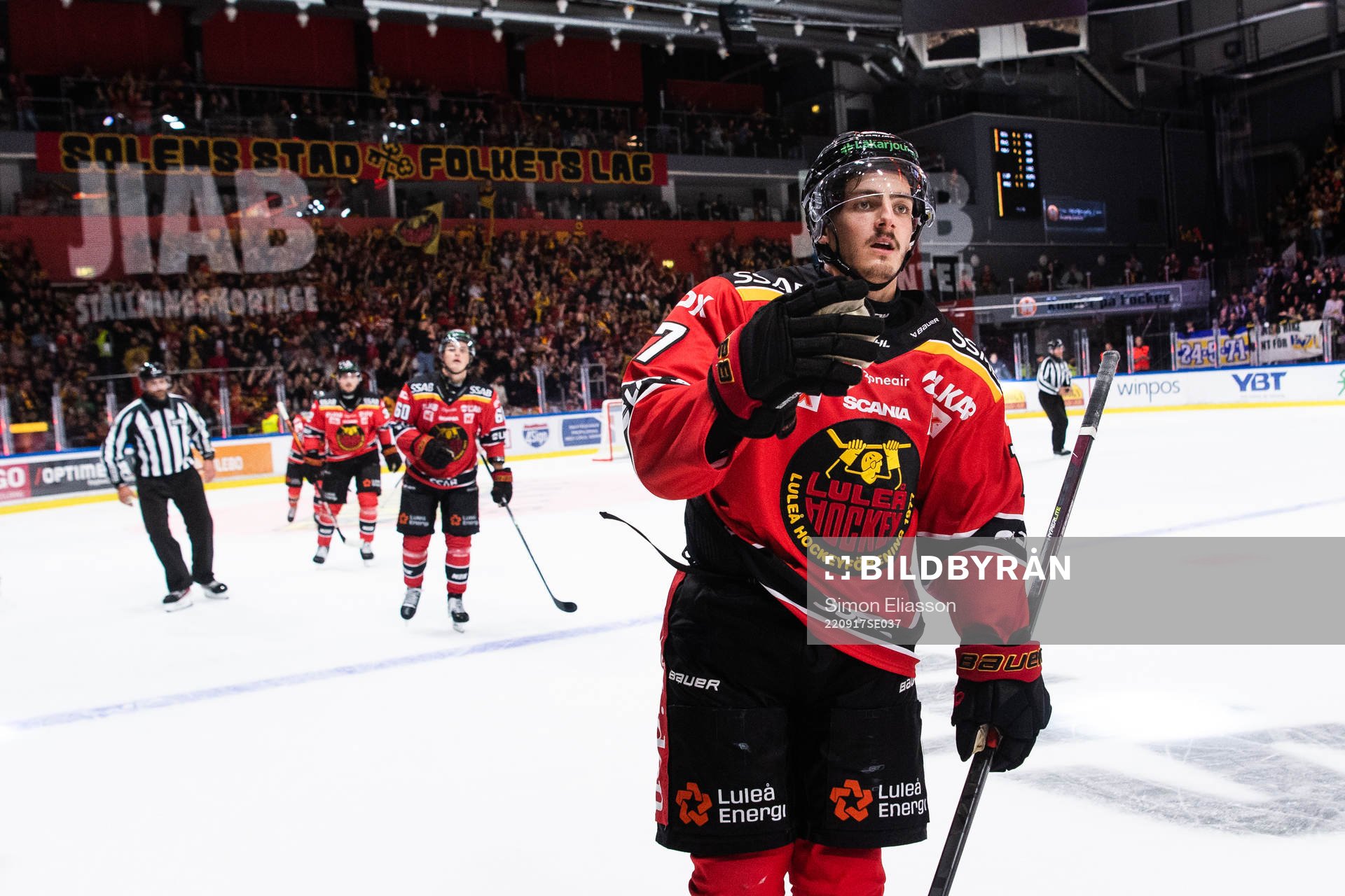 Luleås Isac Brännström jublar