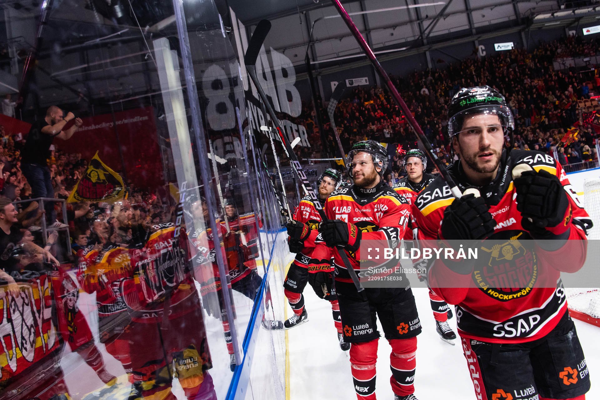 Luleås Einar Emanuelsson, Konstantin Komarek och