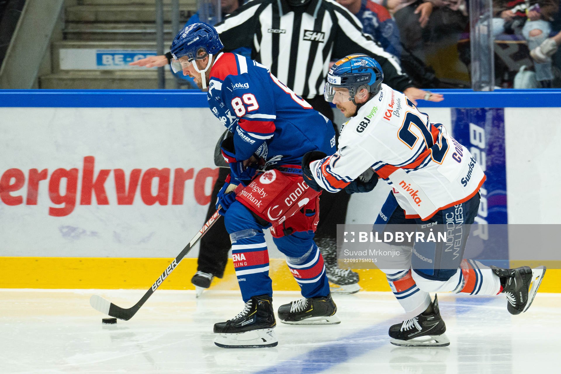 Oskarshamns Patrik Karlkvist och Växjös Brian Cooper