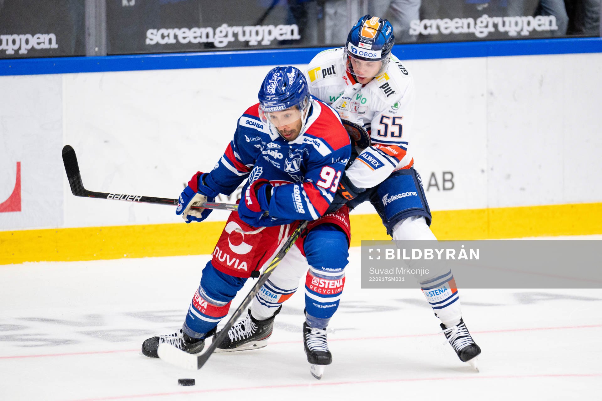 Oskarshamns Cameron Brace och Växjös Miika Koivisto