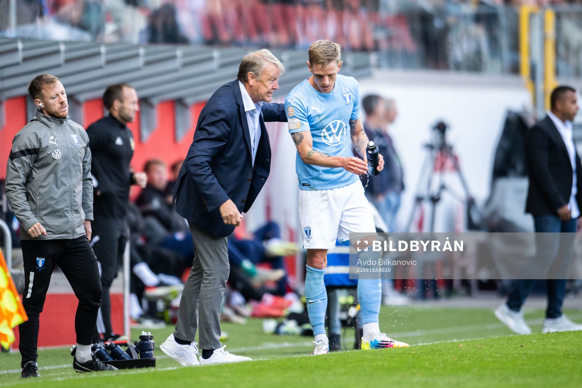 Malmö FFs tränare Åge Hareide och Søren Rieks