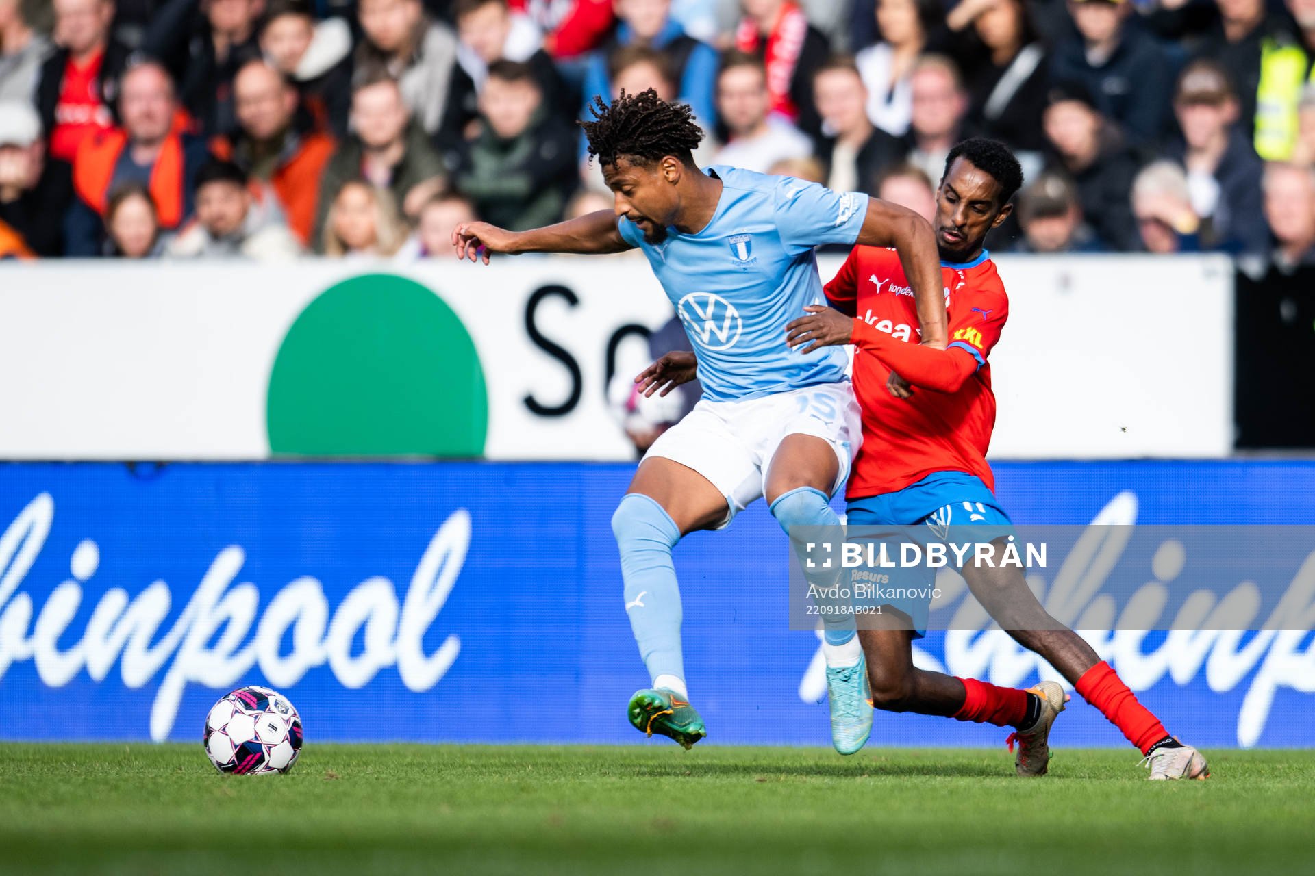 Malmö FFs Joseph Ceesay och Helsingborgs Taha Ali