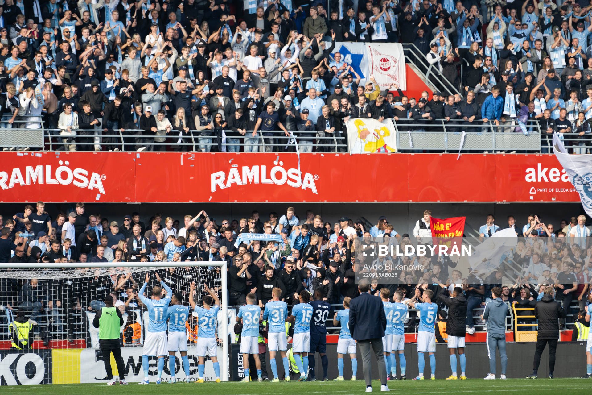 Malmö FFs spelare jublar
