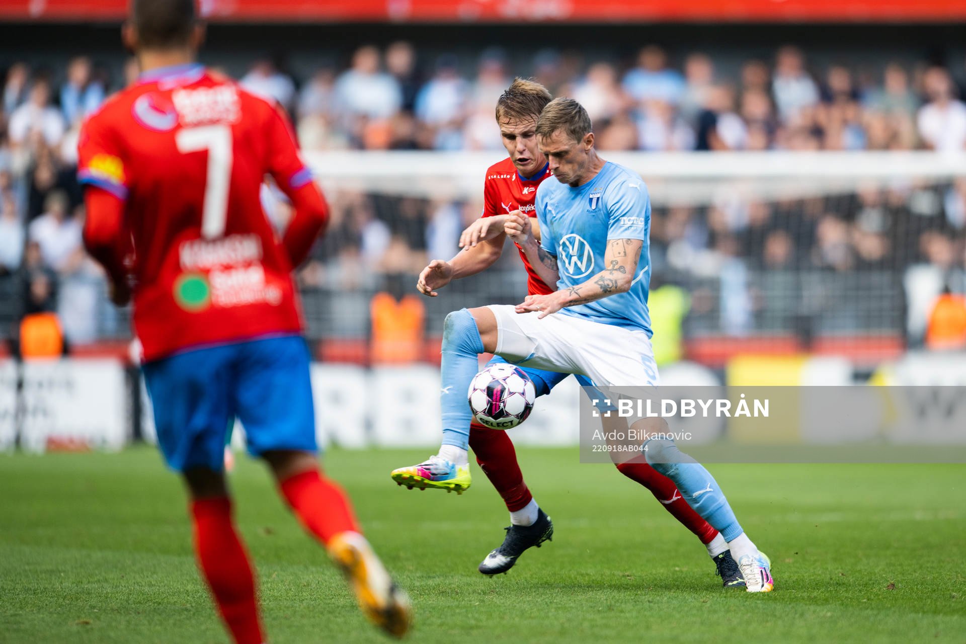 Helsingborgs Casper Widell och Malmö FFs Søren Rieks