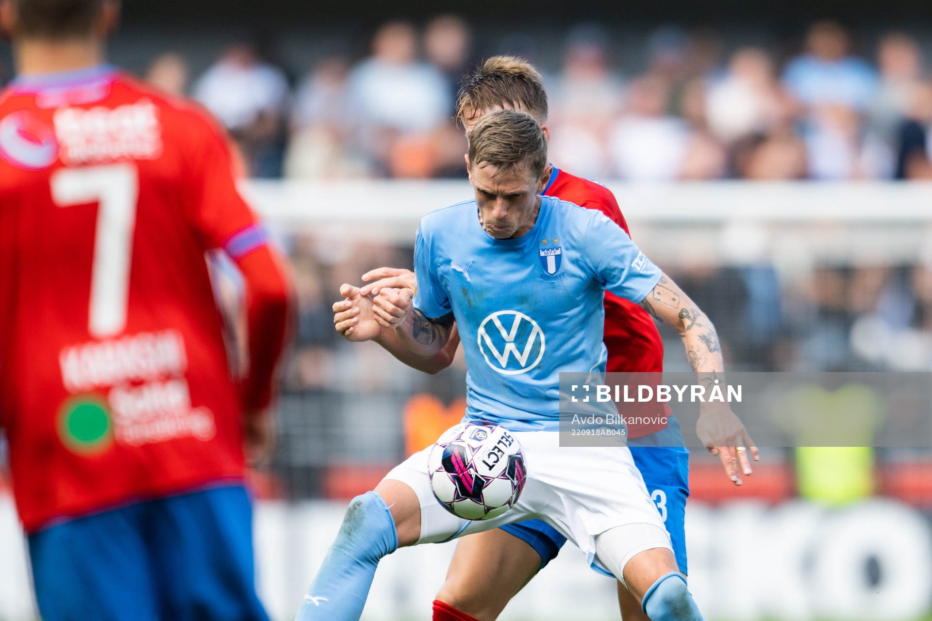 Helsingborgs Casper Widell och Malmö FFs Søren Rieks