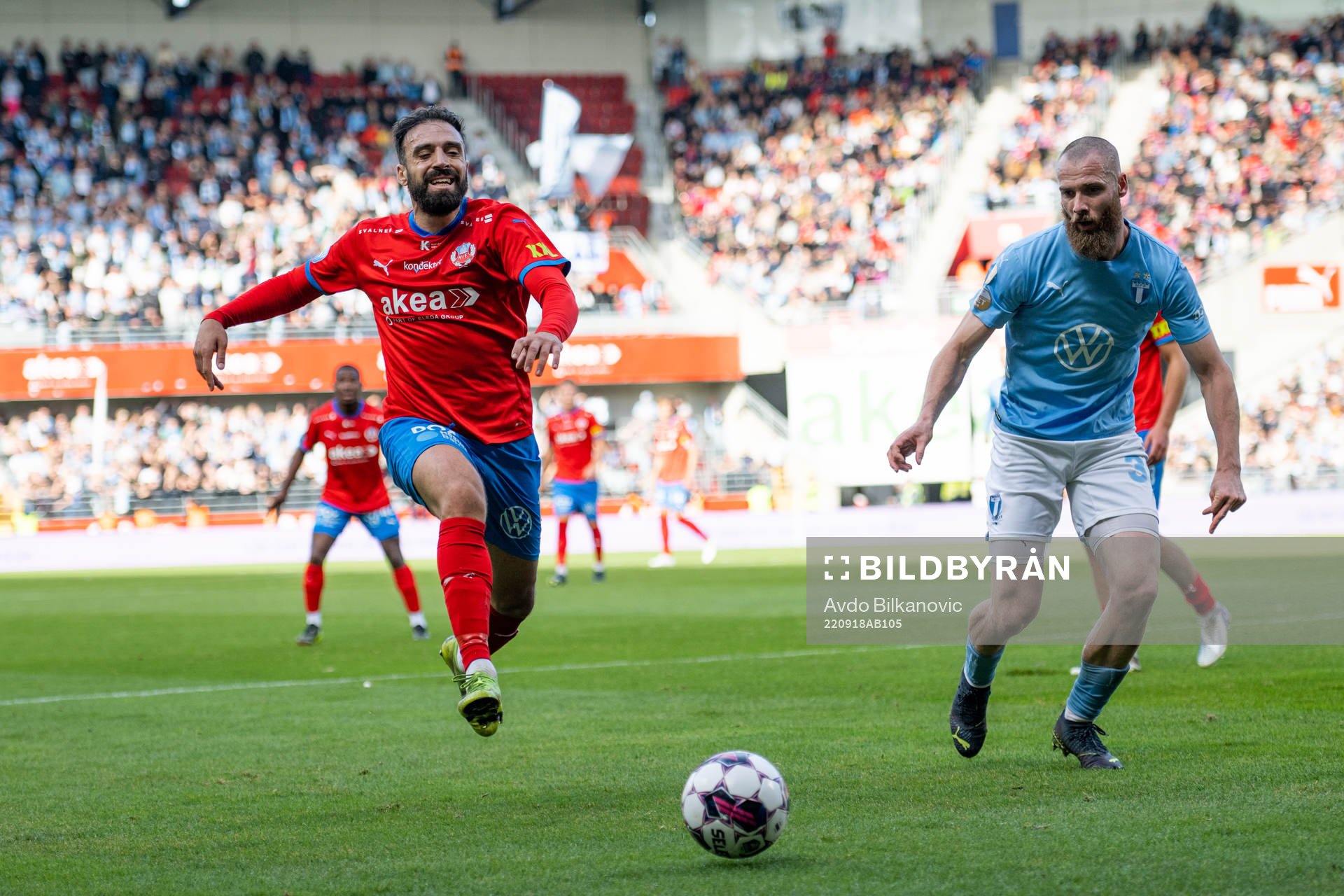 Helsingborgs Abdul Rahman Khalili och Malmö FFs Jo Inge