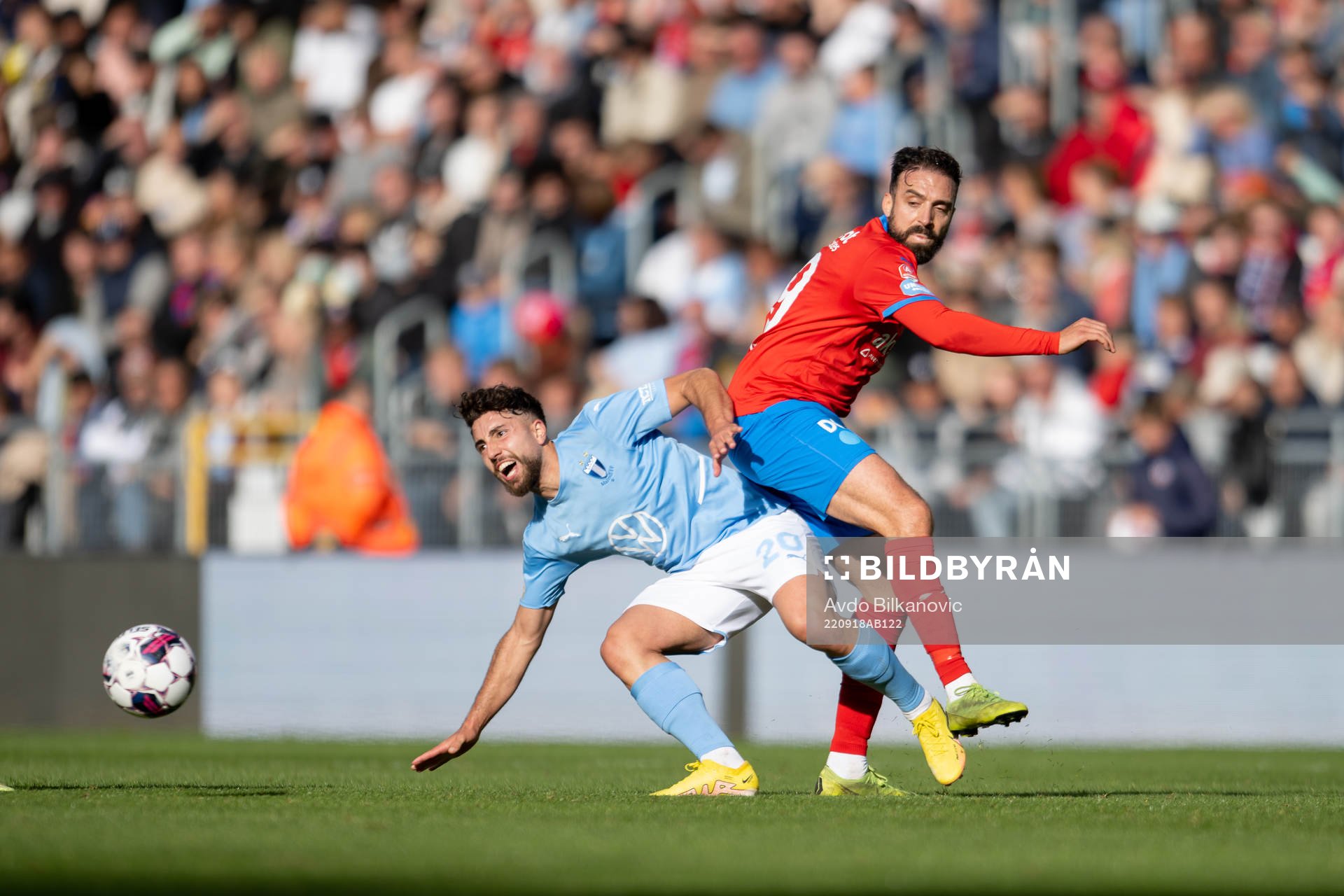 Helsingborgs Abdul Rahman Khalili och Malmö FFs Moustafa