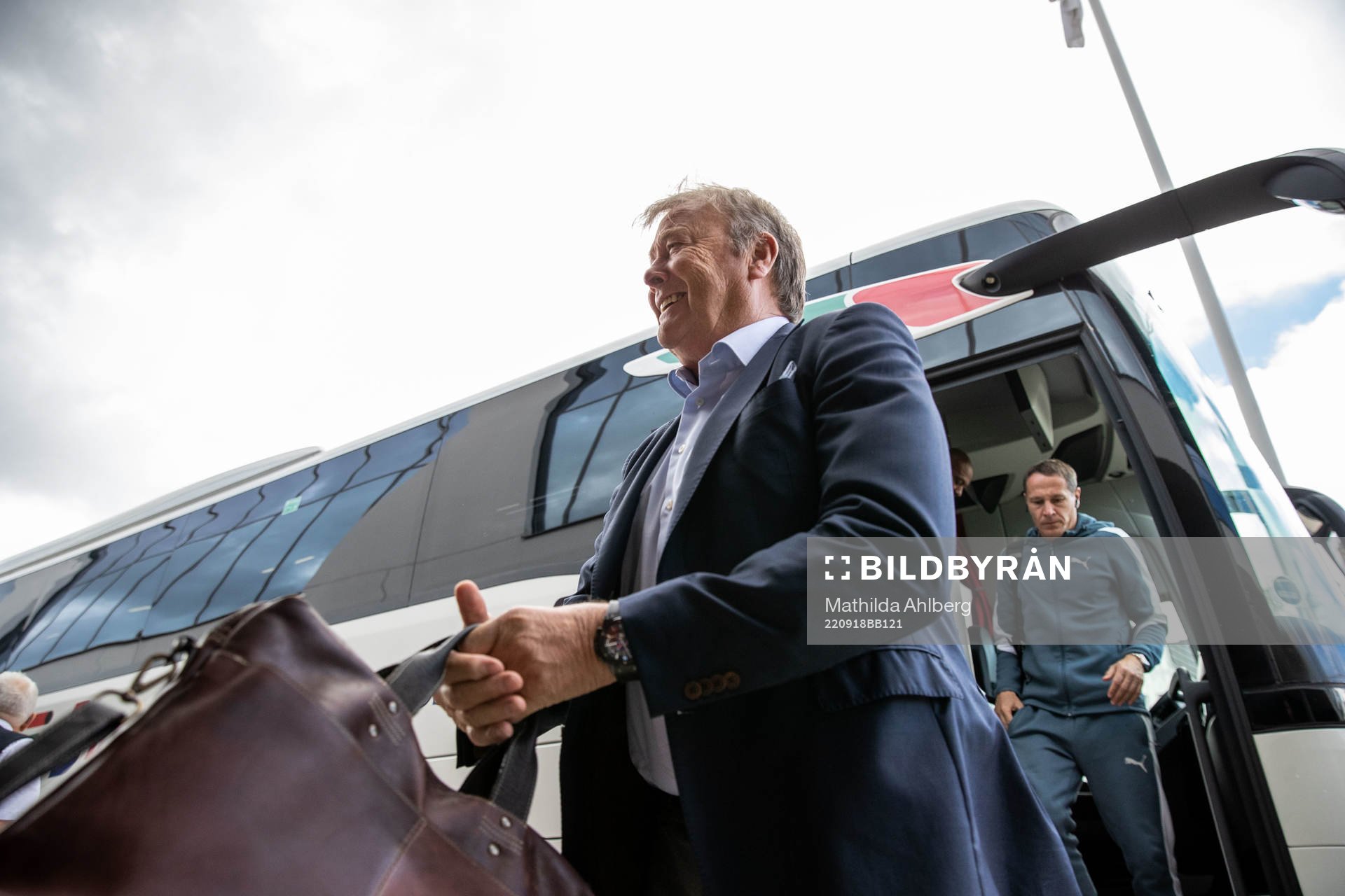 Malmös Åge Hareide inför fotbollsmatchen i Allsvenskan mellan Helsingborg och Malmö FF den 18 september 2022 i Helsingborg. 