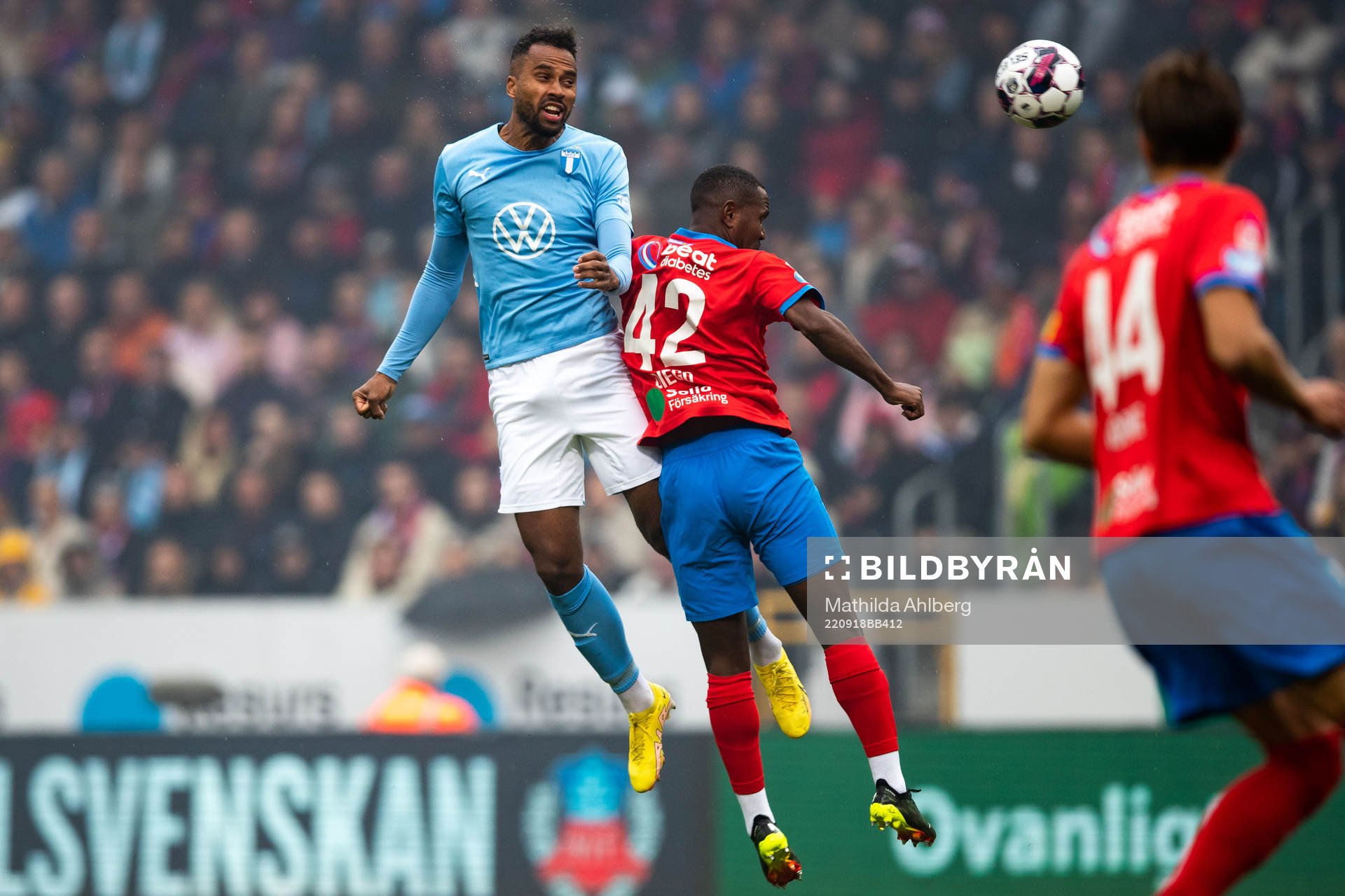 Malmö FFs Isaac Kiese Thelin och Helsingborgs Diego Cesar