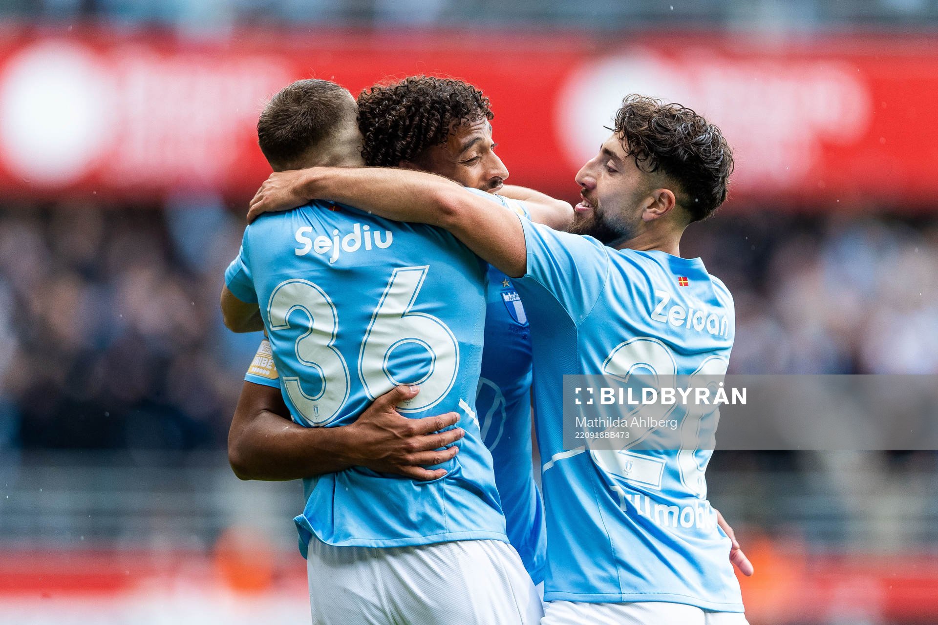 Malmö FFs Patriot Sejdiu jublar