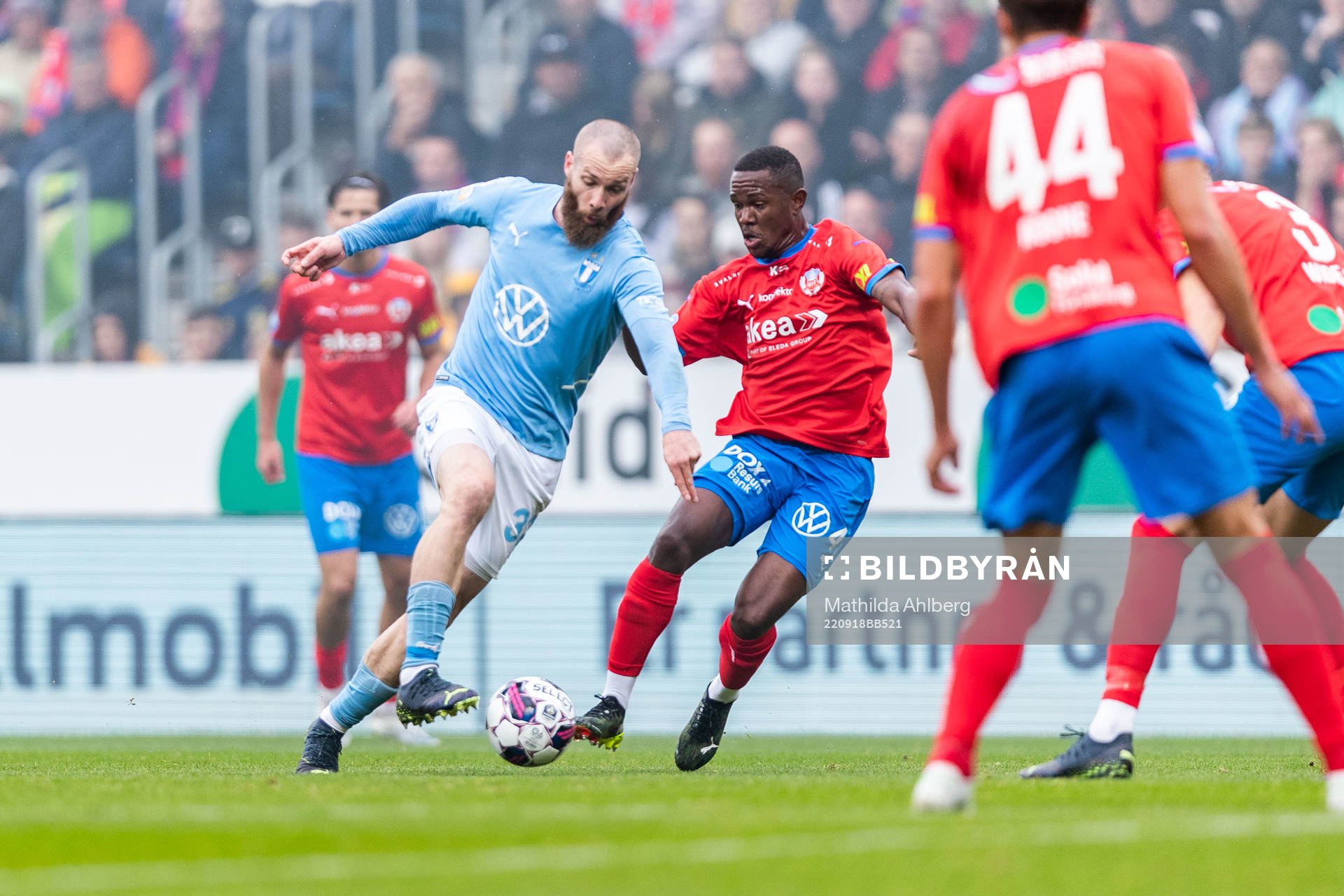 Malmö FFs Jo Inge Berget och Helsingborgs Diego Cesar De