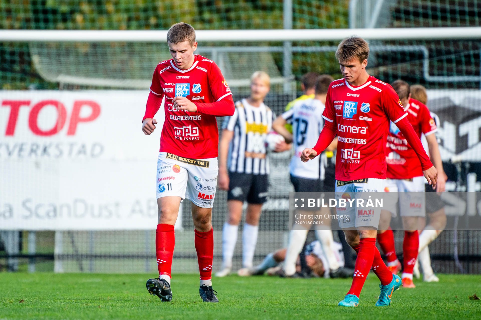Norrbys Max Andersson och Victor Karlsson deppar
