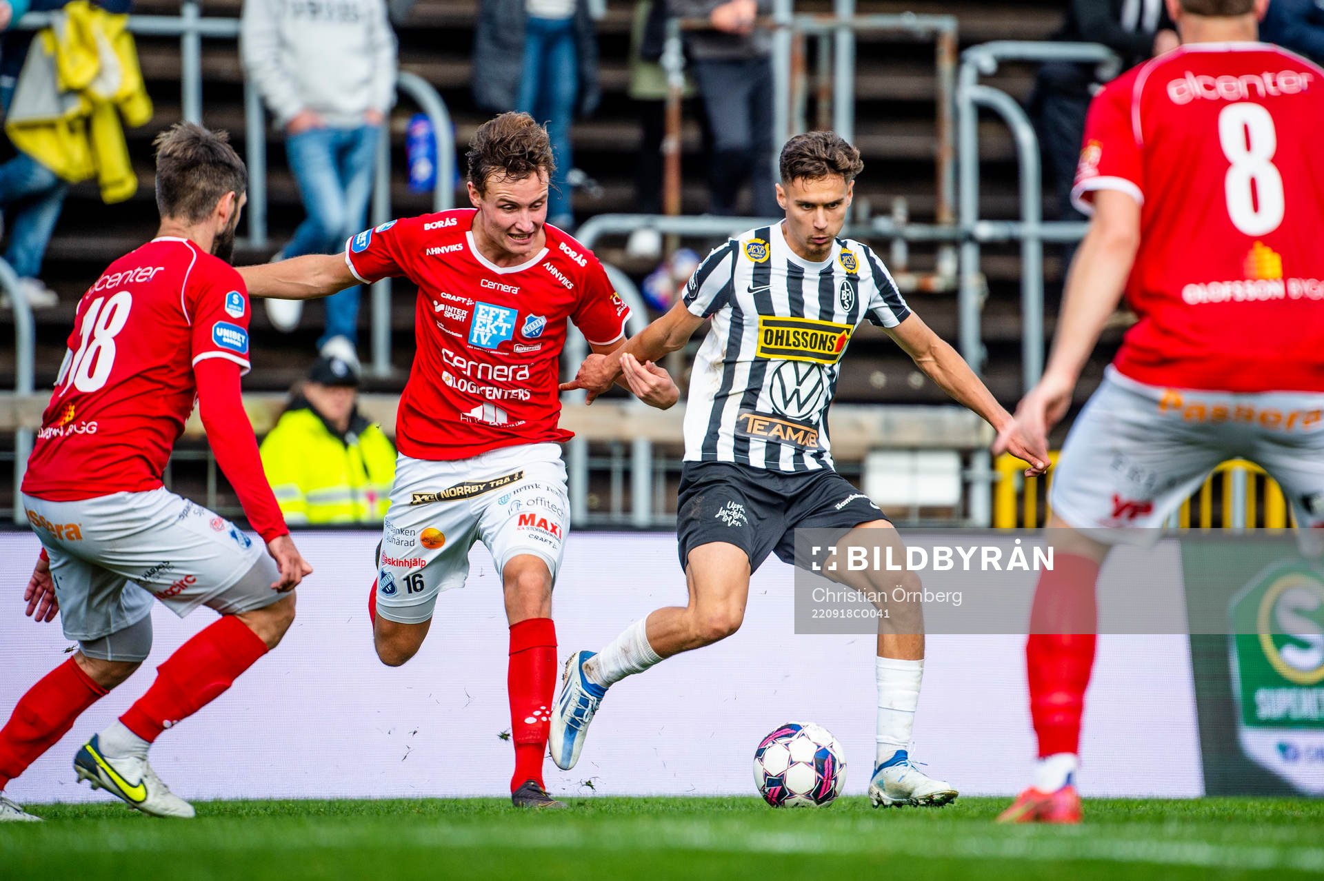 Norrbys Alexander Salo mot Landskronas Camil Jebara