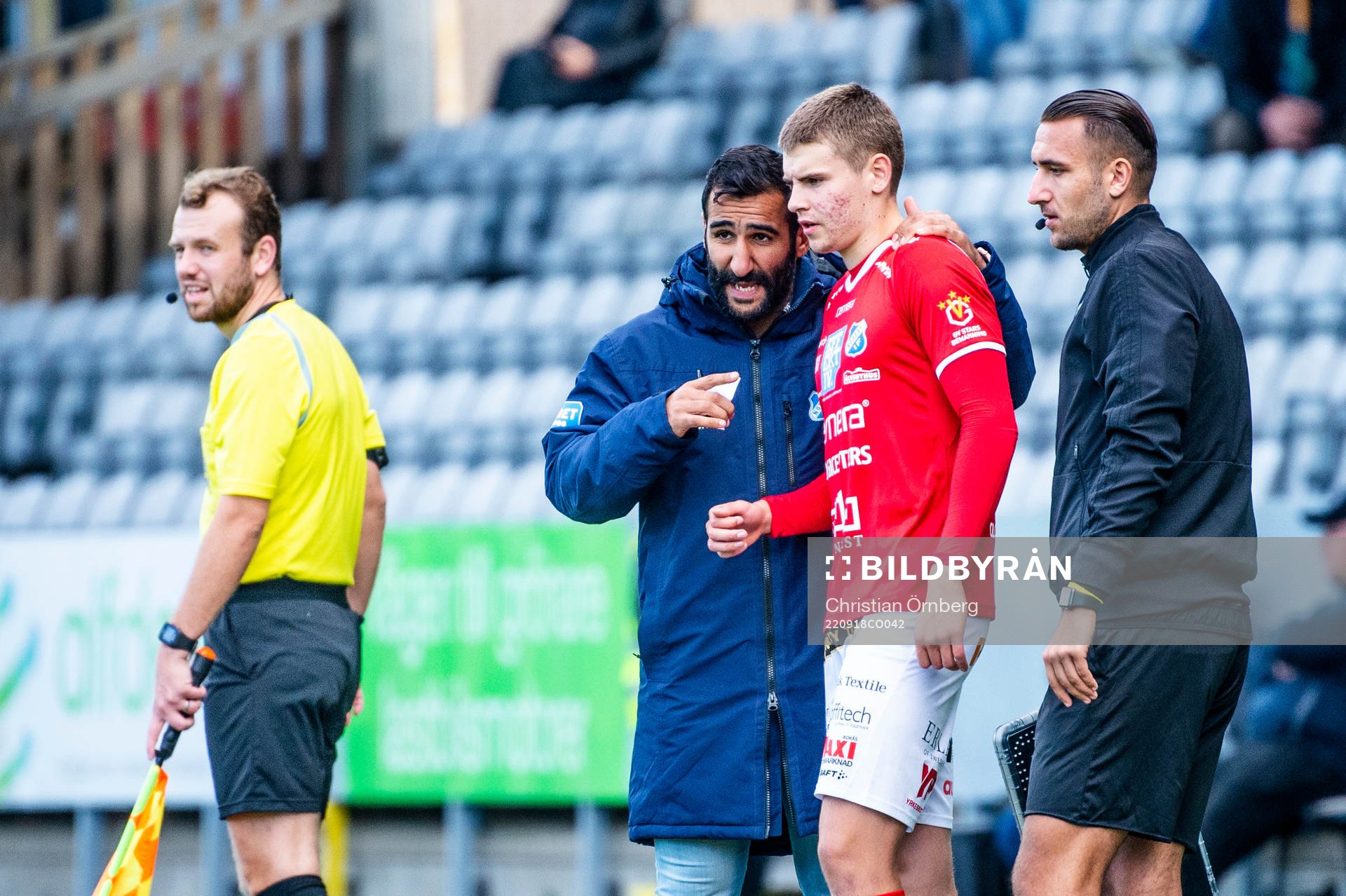 Norrbys tränare Mak Lind och Max Andersson