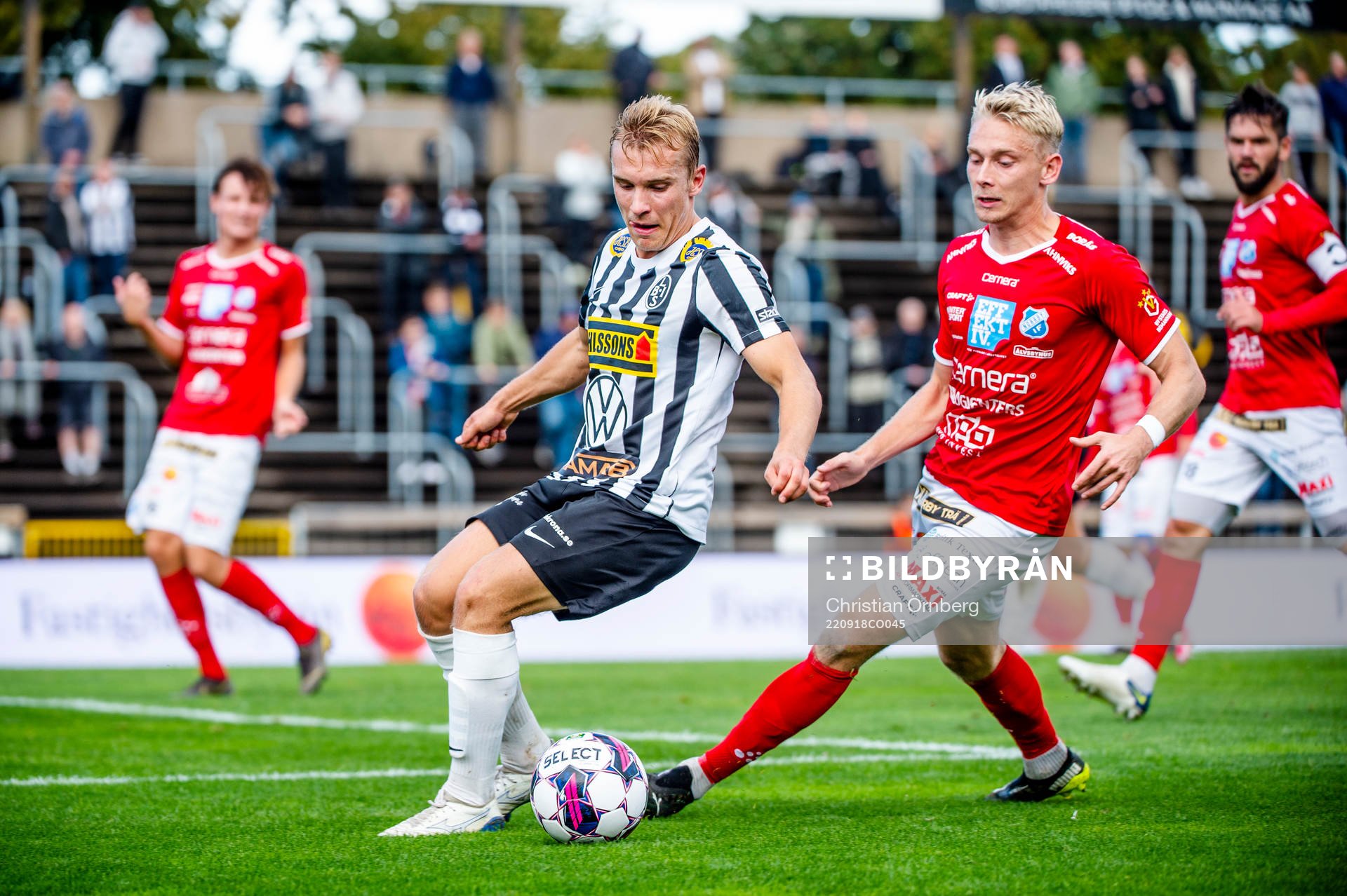 Landskronas Edvin Dahlqvist mot Norrbys Johan Brannefalk