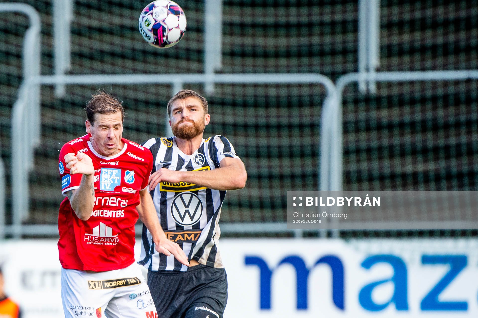 Norrbys Nicklas Savolainen mot Landskronas Erik Hedenquist