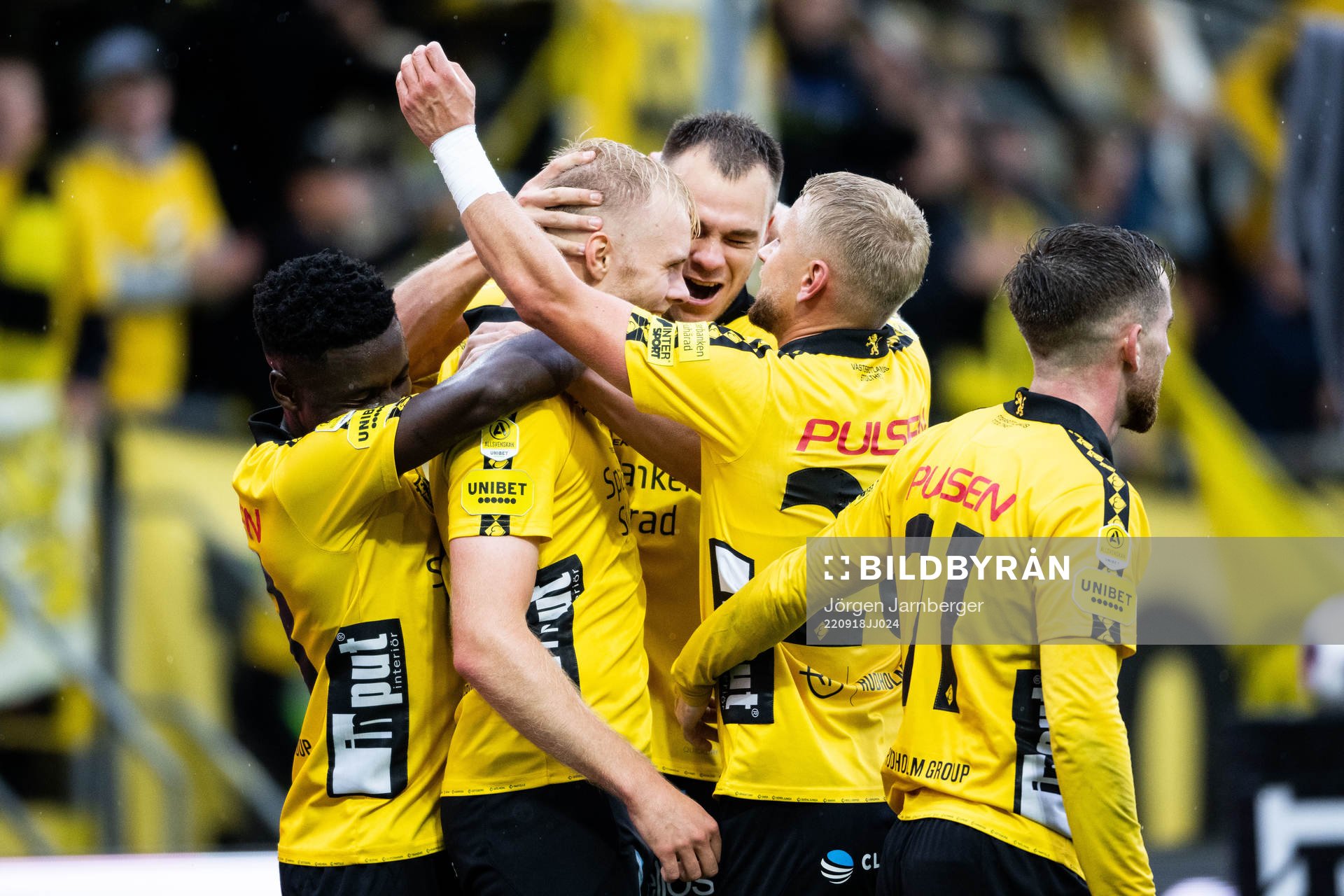 Elfsborgs Sveinn Guðjohnsen jublar